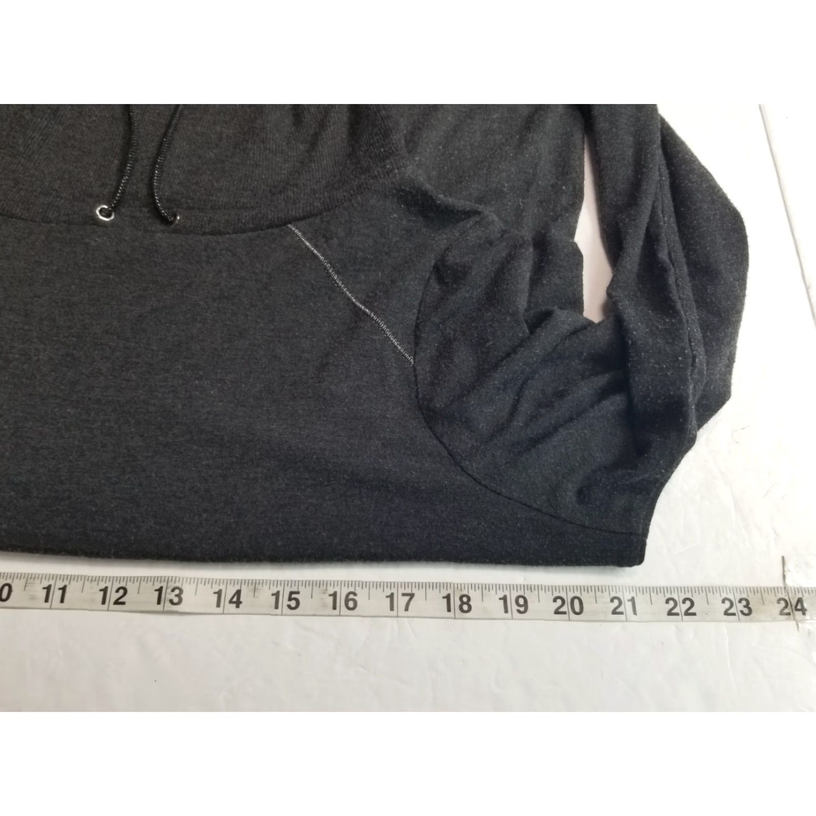 Vintage Chico's Zenergy Cowl Neck Sweater Top Blouse Size M Dark Gray Marled Long Sleeve Womens Regular Knit Pullover Casual Travel Modern Basic - 1 Size M / US 6-8 / IT 42-44 - 4 Thumbnail