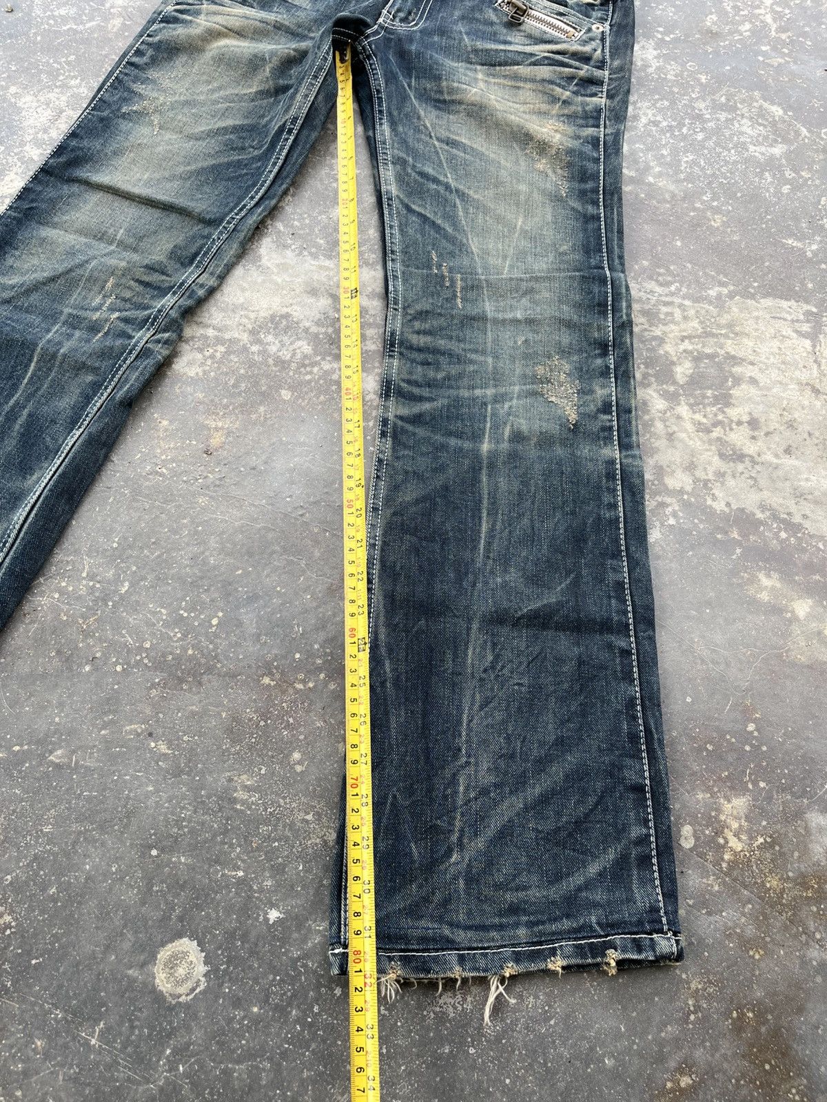 Hysteric Glamour × Japanese Brand × Vintage Crazy Mudwash Hysteric Inspired Denim Size US 33 - 6 Thumbnail
