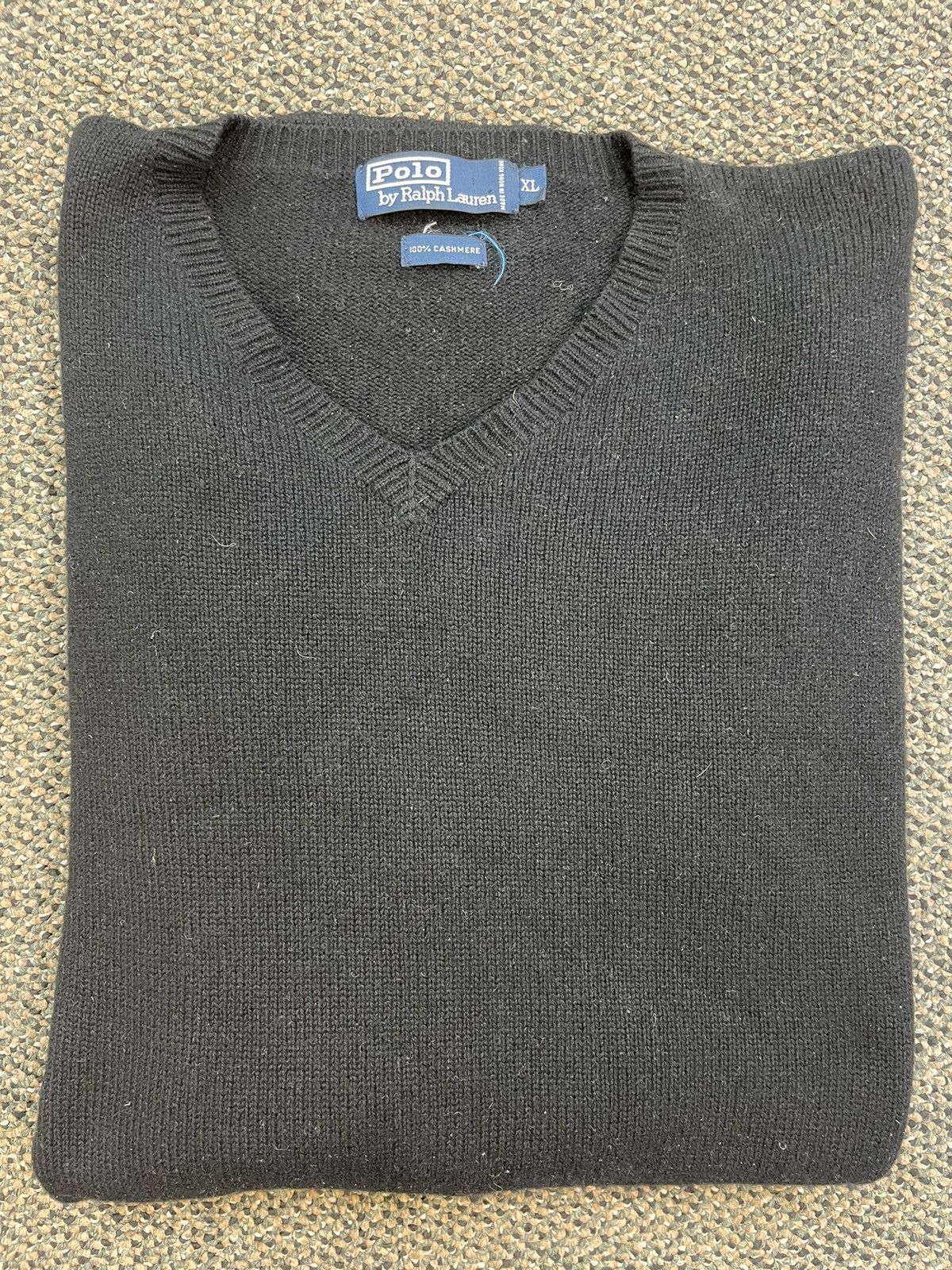 Polo Ralph Lauren × Vintage V-Neck Cashmere Sweater Size US XL / EU 56 / 4 - 1 Thumbnail