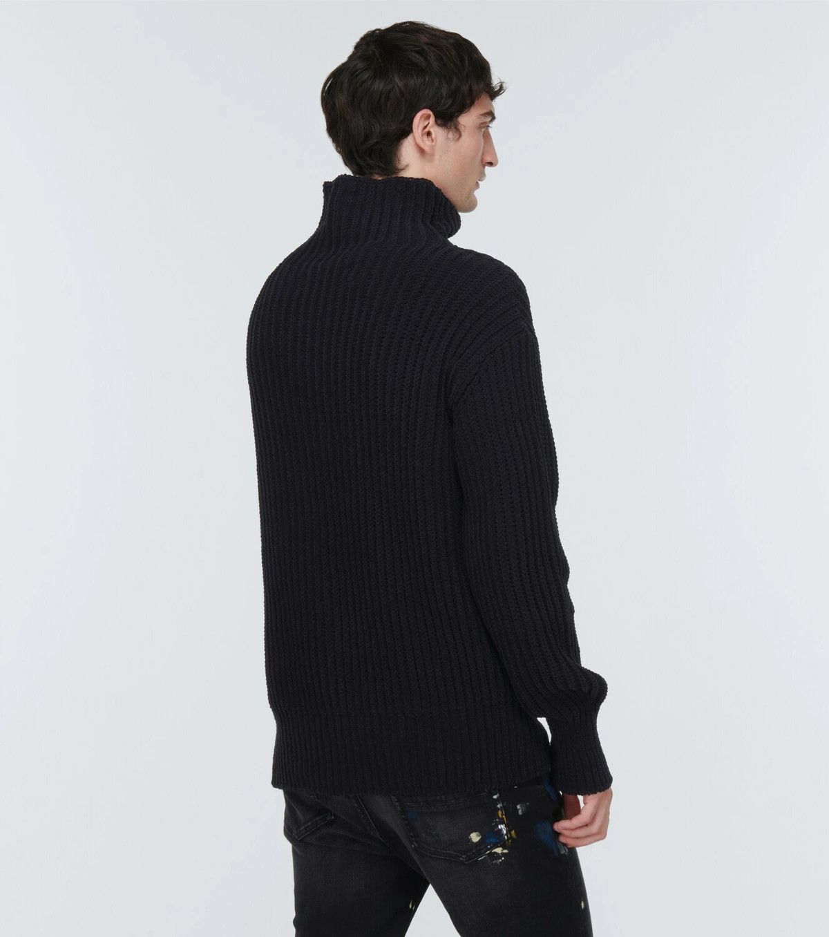 Amiri o1y0525 Turtleneck Sweater in Black Size US M / EU 48-50 / 2 - 4 Thumbnail