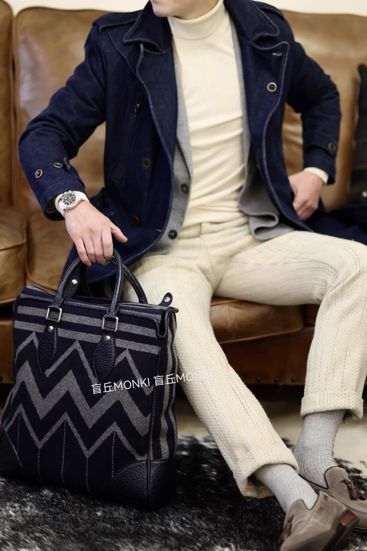 Louis Vuitton Louis Vuitton Men's Spliced Travel Gym Bag K32 Size ONE SIZE - 8 Thumbnail