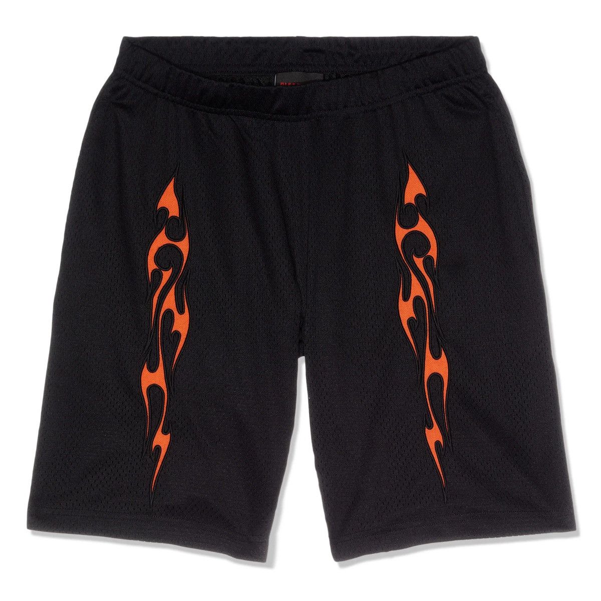 image of Pleasures Flame Mesh Short XL in Black, Men's (Size 36)