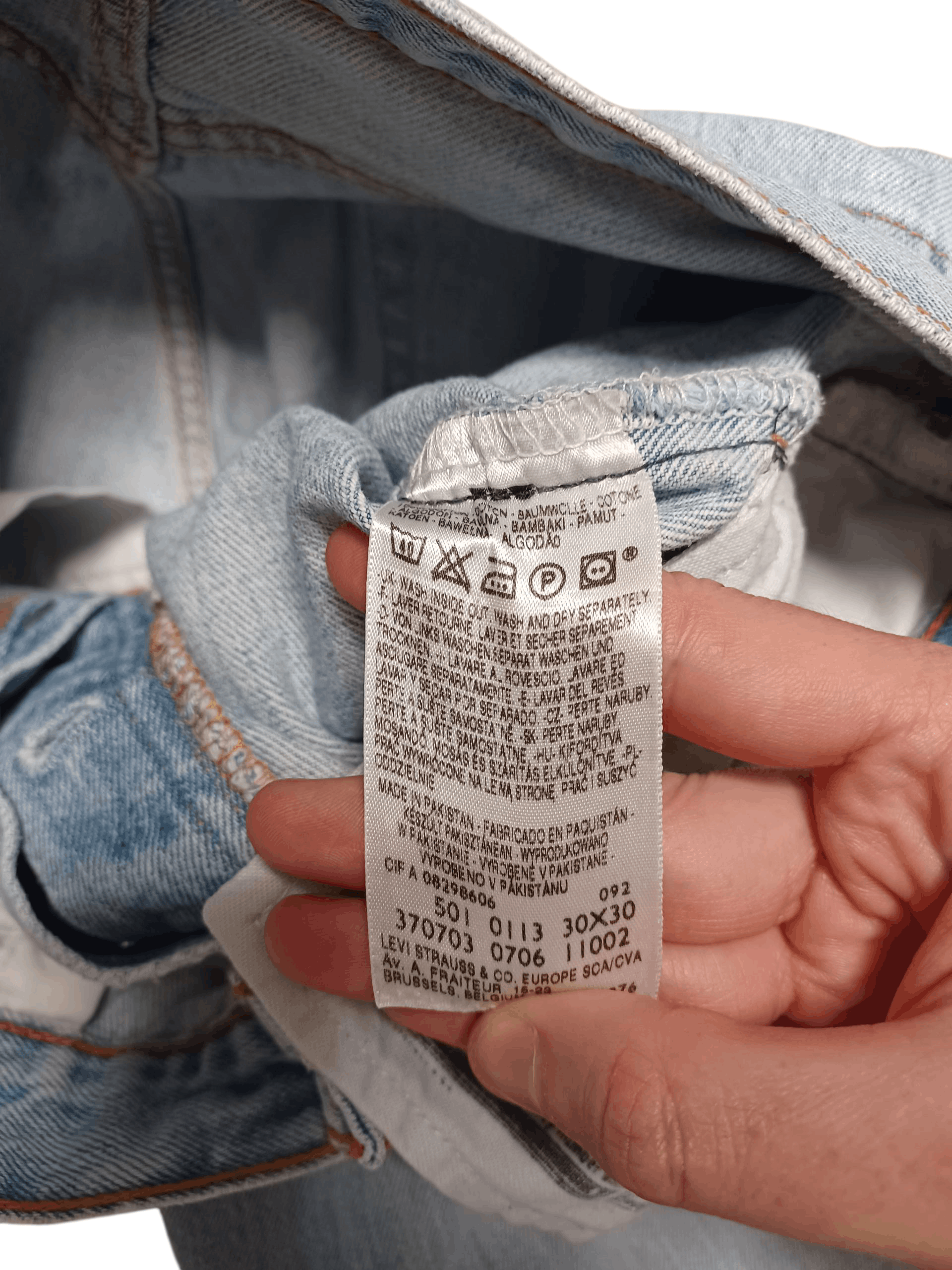 Levi's Vintage Clothing LEVIS 501 VINTAGE 90S HEAVY COTTON W30 L30 JEANS DENIM Size US 30 / EU 46 - 4 Thumbnail