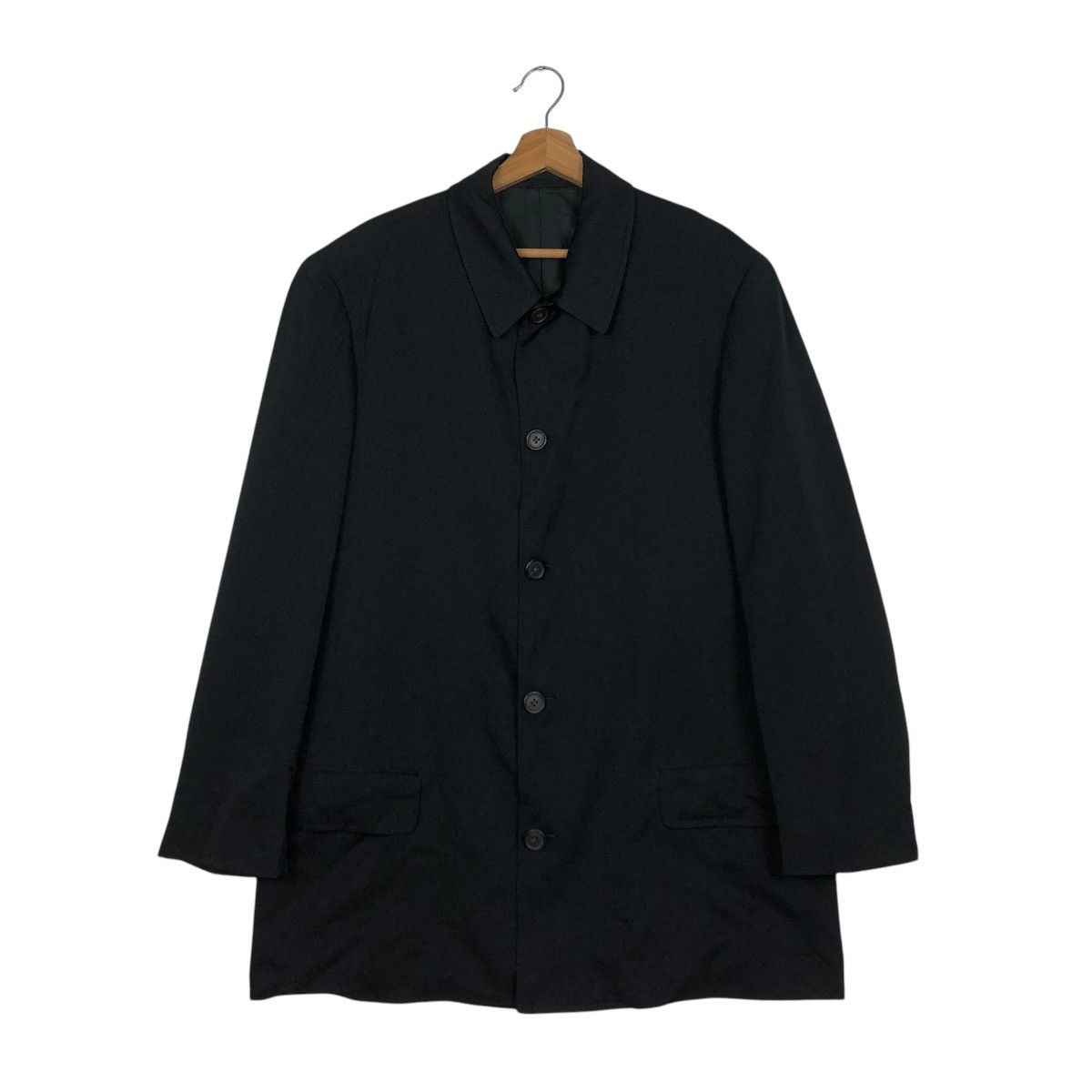 Yohji Yamamoto RICH BLACK VINTAGE BUTTON JACKET Y’S FOR MEN YOHJI YAMAMOTO Size US M / EU 48-50 / 2 - 3 Thumbnail