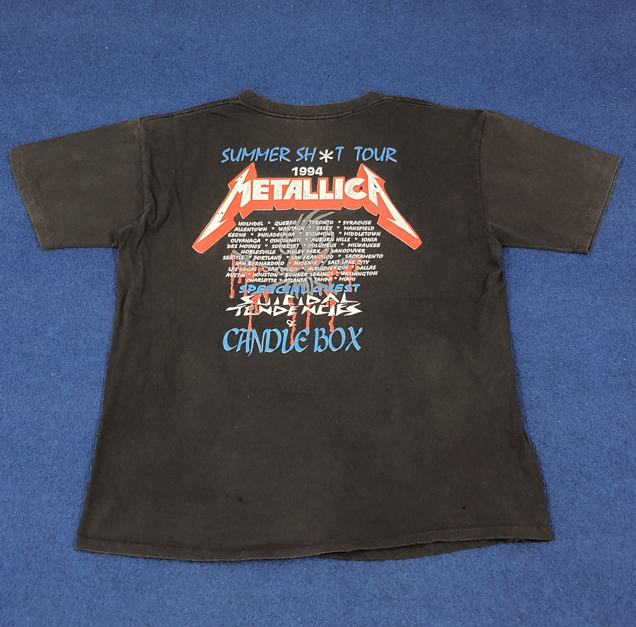 Band Tees × Vintage Vintage Metallica Summer Shit Tour 1994 Tshirt Size US XXL / EU 58 / 5 - 3 Thumbnail
