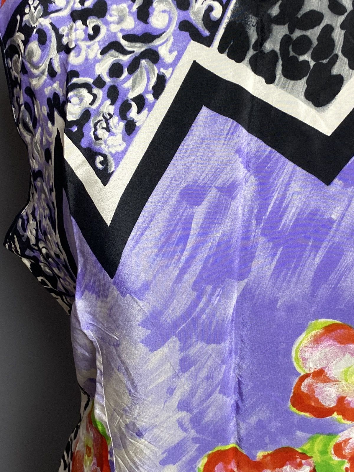 Versace Gianni Versace 80s Womens Floral Lightweight Tank Top Sz 46 Size L / US 10 / IT 46 - 4 Thumbnail