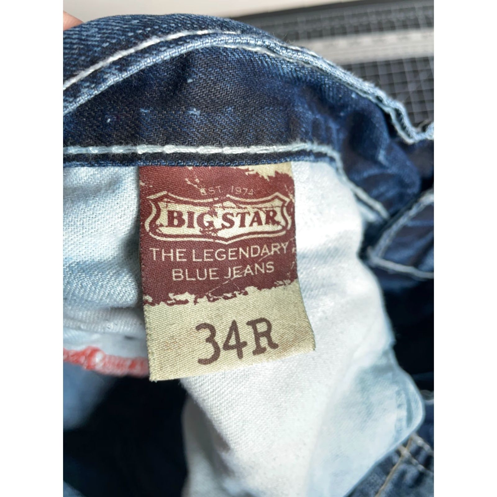 Vintage BIG STAR Voyager Relaxed Fit Jeans Men's 34 x 31 Blue Denim Buckle Retro Y2K Size US 34 / EU 50 - 4 Thumbnail