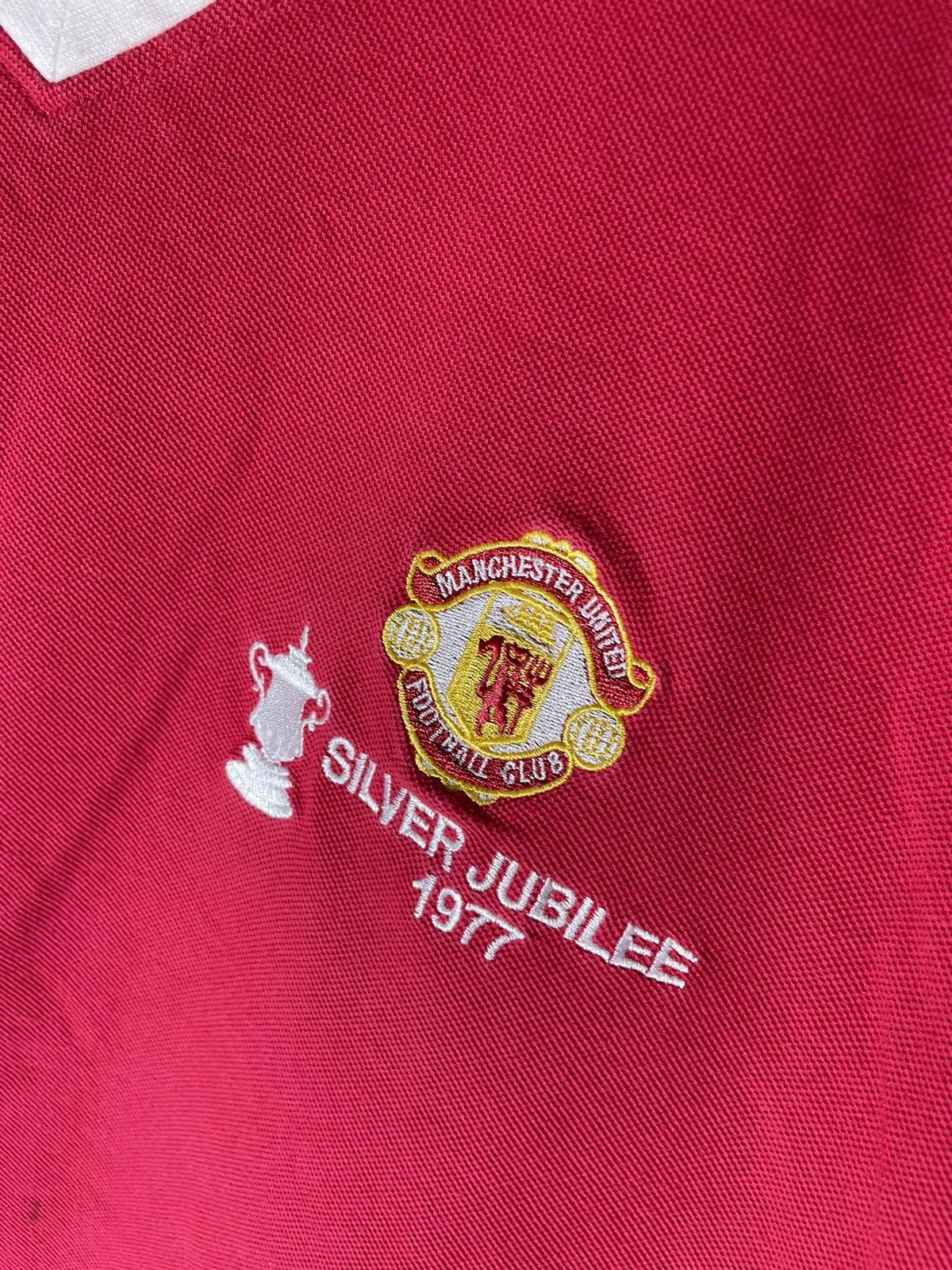 Vintage Manchester United score draw retro jersey 1977 Size US XXL / EU 58 / 5 - 4 Thumbnail
