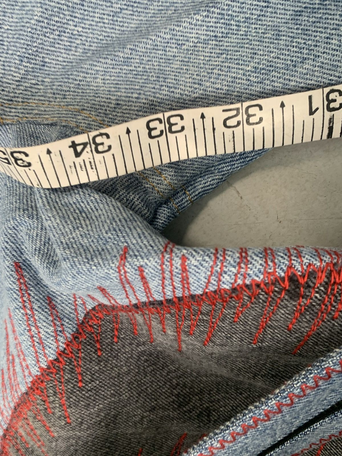 Levi's Vintage upcycled custom baggy denim Size US 32 / EU 48 - 13 Thumbnail