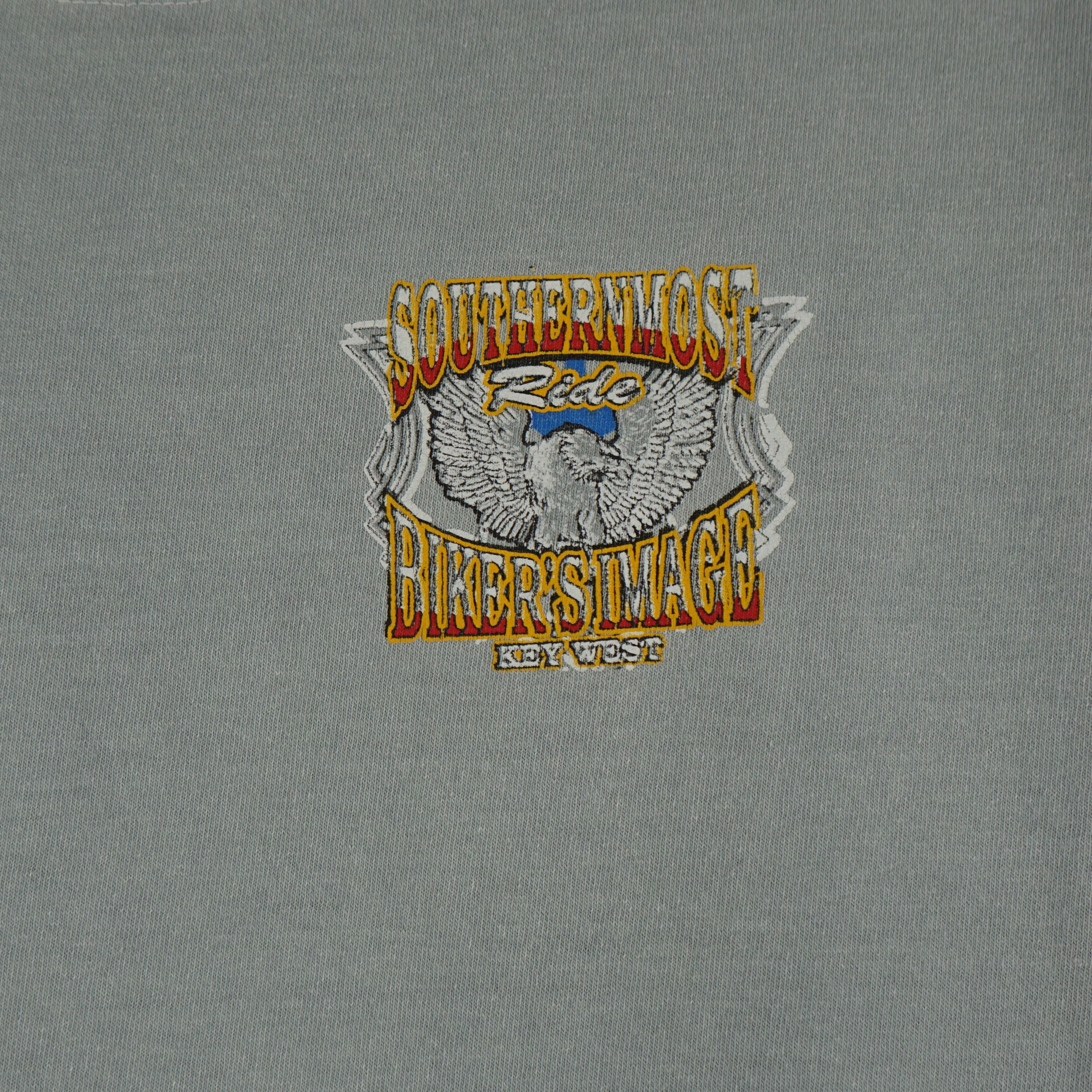 Harley Davidson × Vintage Vintage 1980s Southernmost Bikers Image T-Shirt Size US XL / EU 56 / 4 - 5 Thumbnail