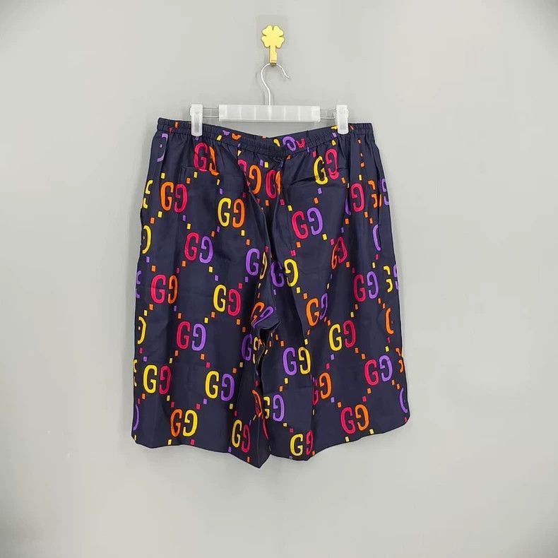 Gucci gucci printed silk shorts in size 50-2507 Size US 44 / EU 60 - 2 Thumbnail