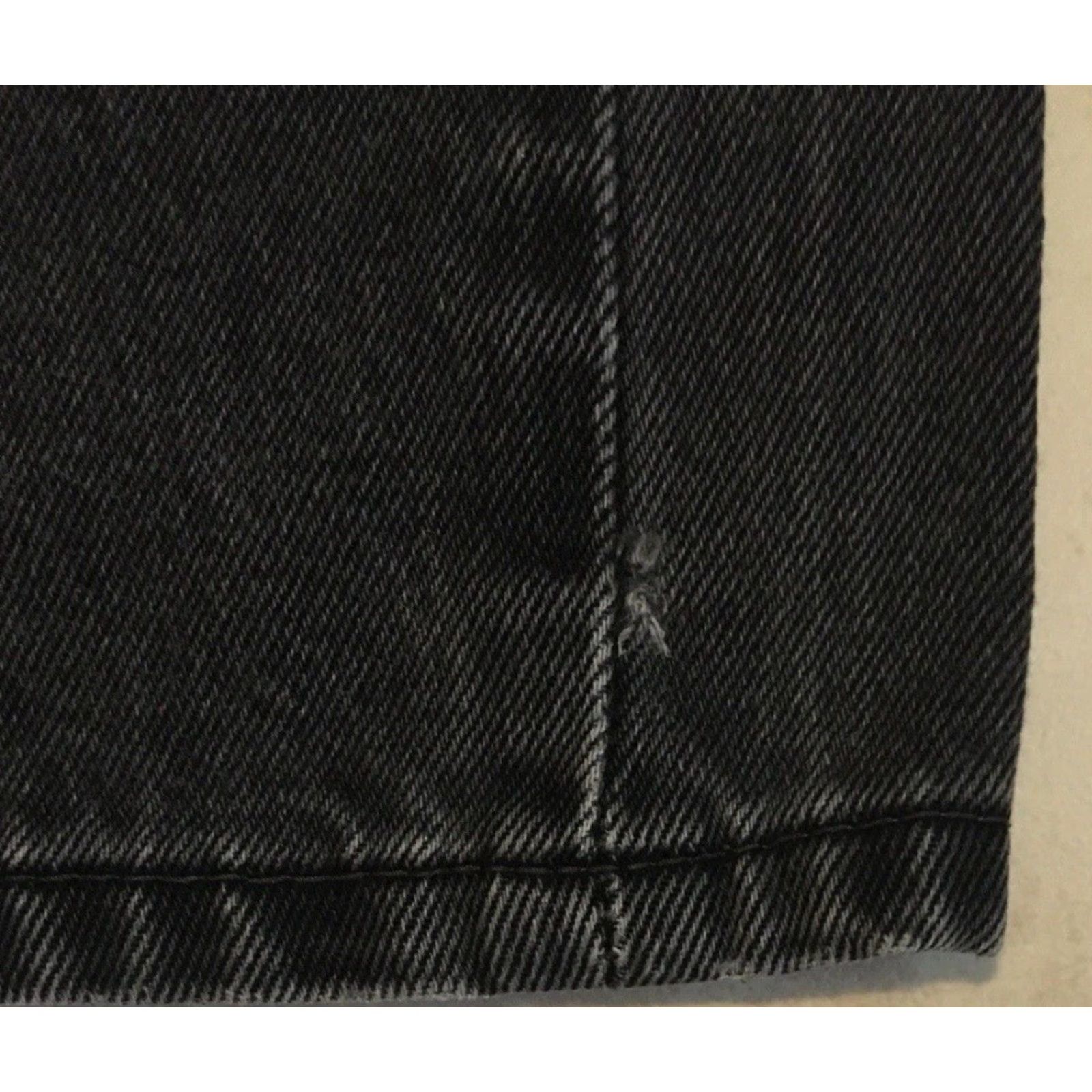 Levi's Levis 505 Jeans 31 Denim Regular Black Straight Distressed 80s 90s Grunge Punk Biker Western Levi's Men 28 Inseam Zipper Fly Tight Fit? Size US 31 - 7 Thumbnail