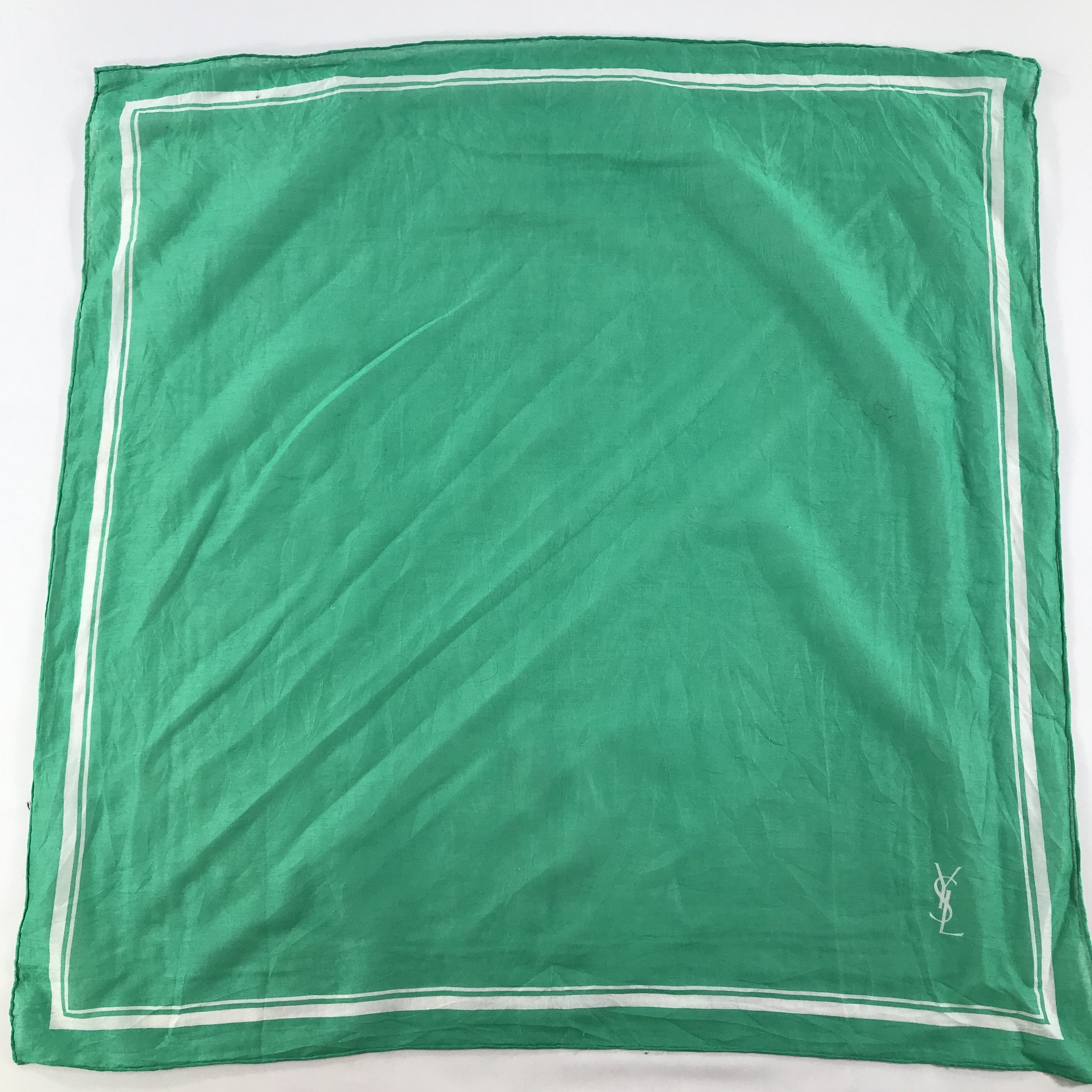 Vintage × Yves Saint Laurent Yves Saint Laurent Bandana / Handkerchief/Neckerchief -S1585 Size ONE SIZE - 1 Thumbnail
