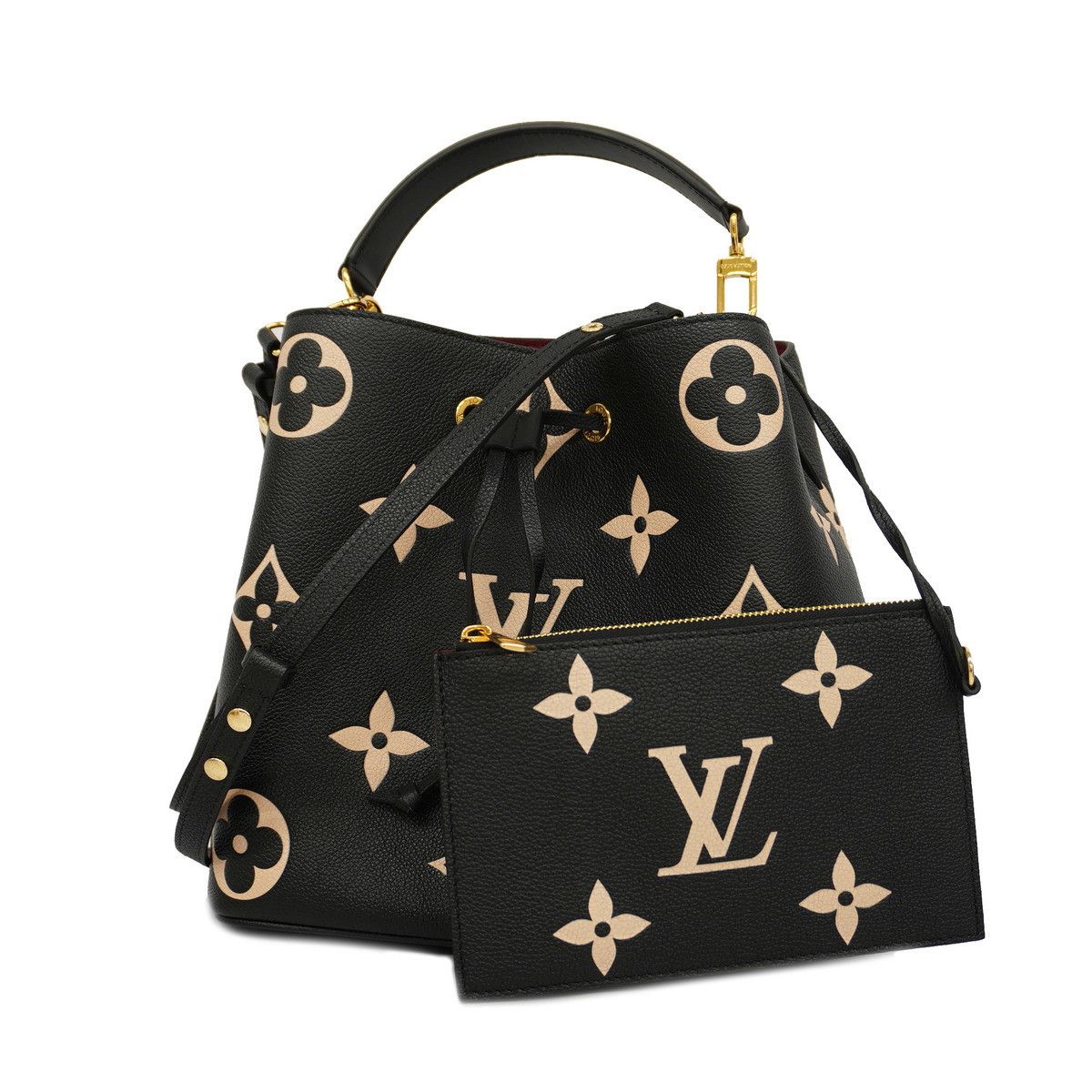 Louis Vuitton Monogram Empreinte MM Black Beige