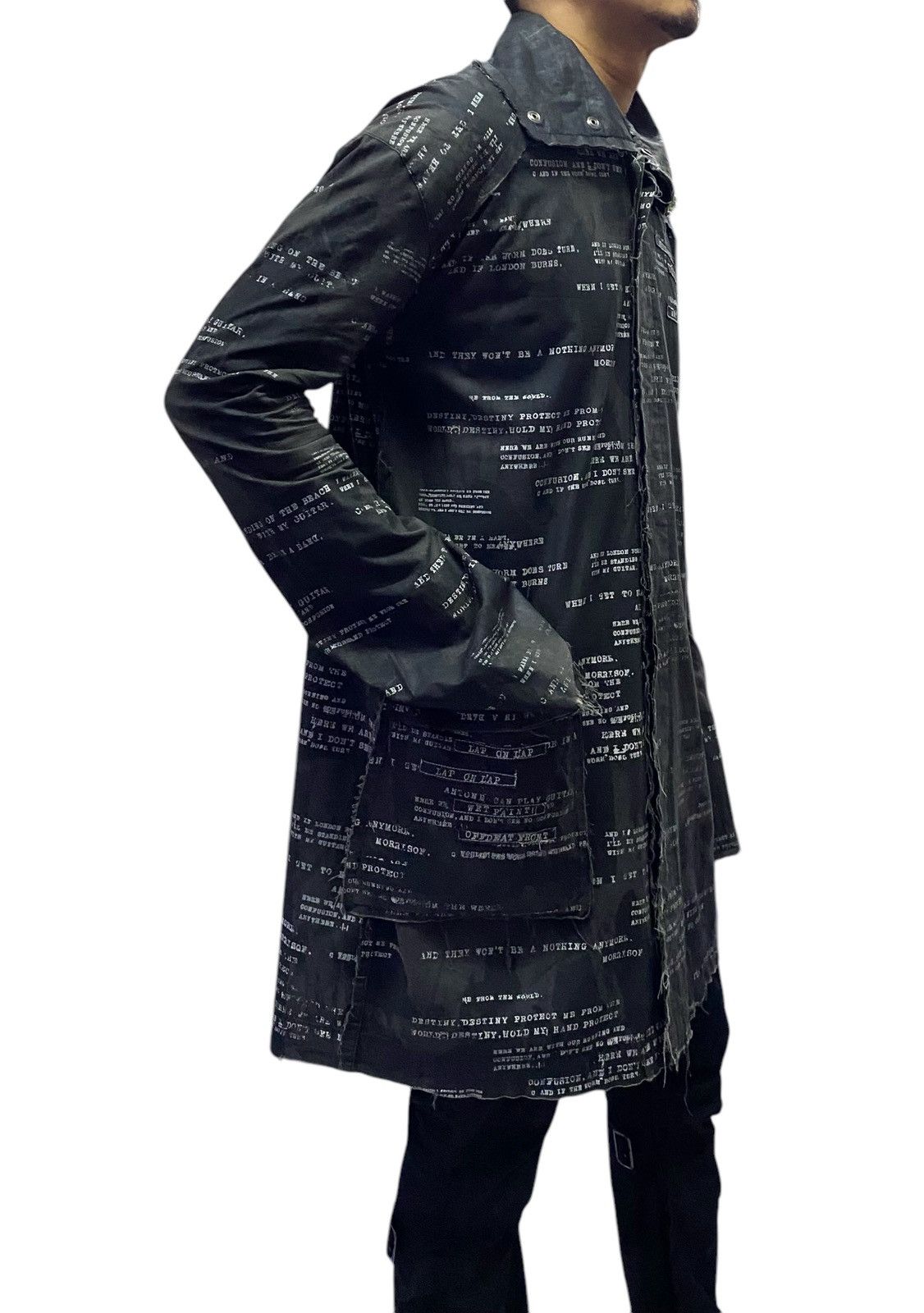 If Six Was Nine Vintage Anarchy With Frayed Seams Punk Jacket Size US L / EU 52-54 / 3 - 4 Thumbnail