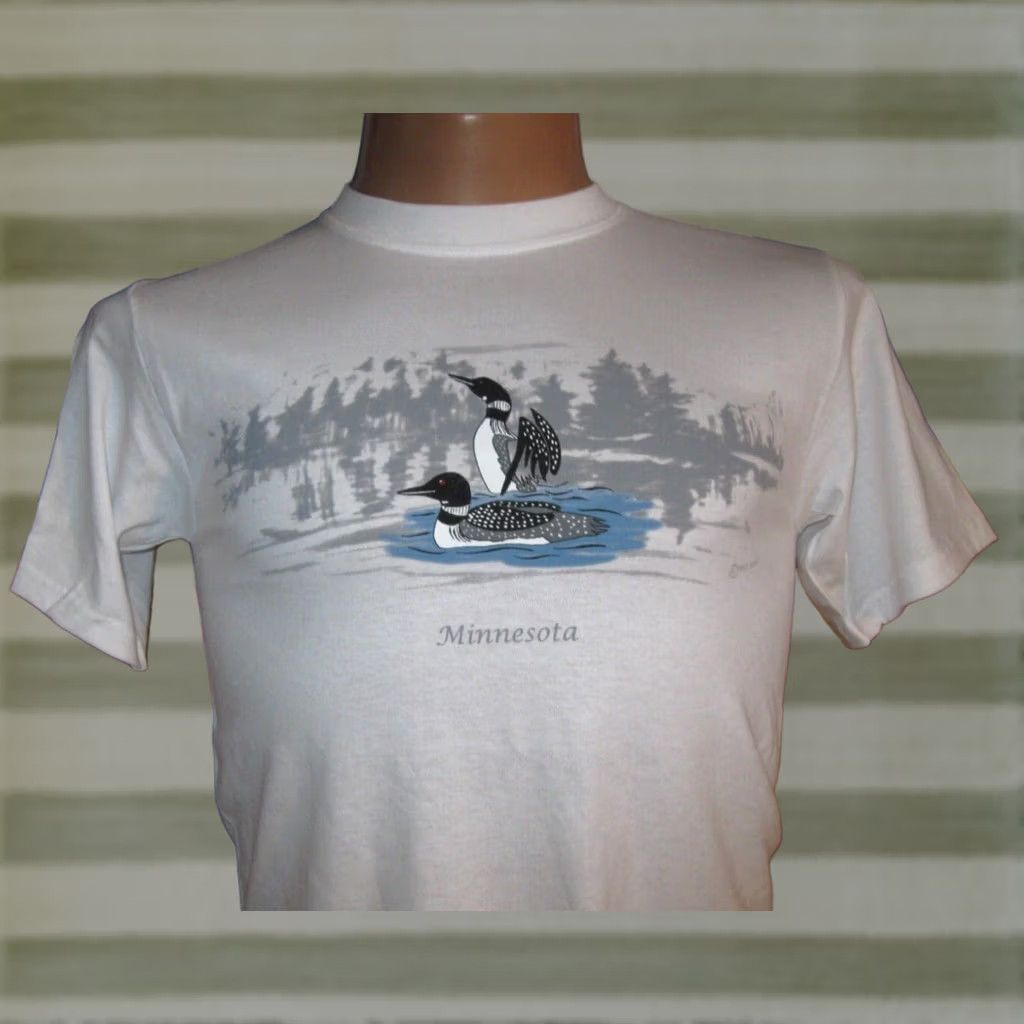 Anvil MINNESOTA DUCKS GR8 Ragz Outdoors Lakeside Shirt NEW Mens Small WILDLIFE STATE Size US S / EU 44-46 / 1 - 1 Thumbnail