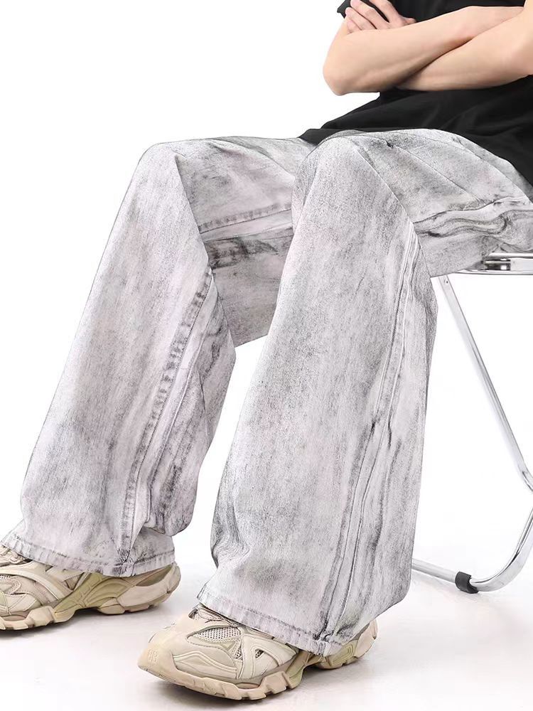 Japanese Brand × Jean Vintage washed and distressed scrap wide leg jeans Size US 30 / EU 46 - 5 Thumbnail
