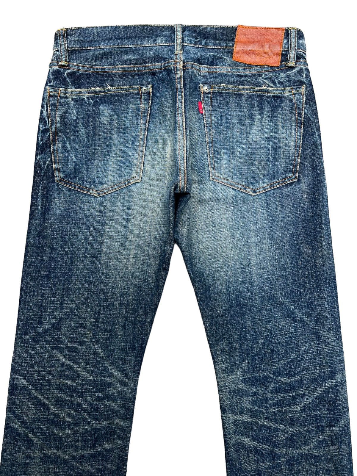 Eternal Pivk💥Eternal Japan Distressed Lowrise Denim Jeans 33x33 Size 33" - 5 Thumbnail