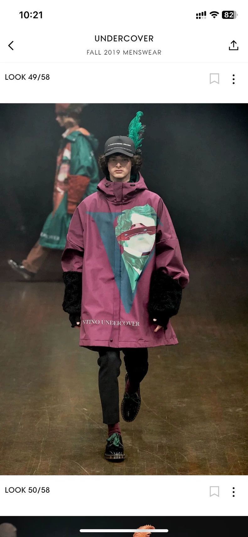 Undercover undercover x valentino Fall/Winter 19 Hooded coat Size US L / EU 52-54 / 3 - 9 Thumbnail