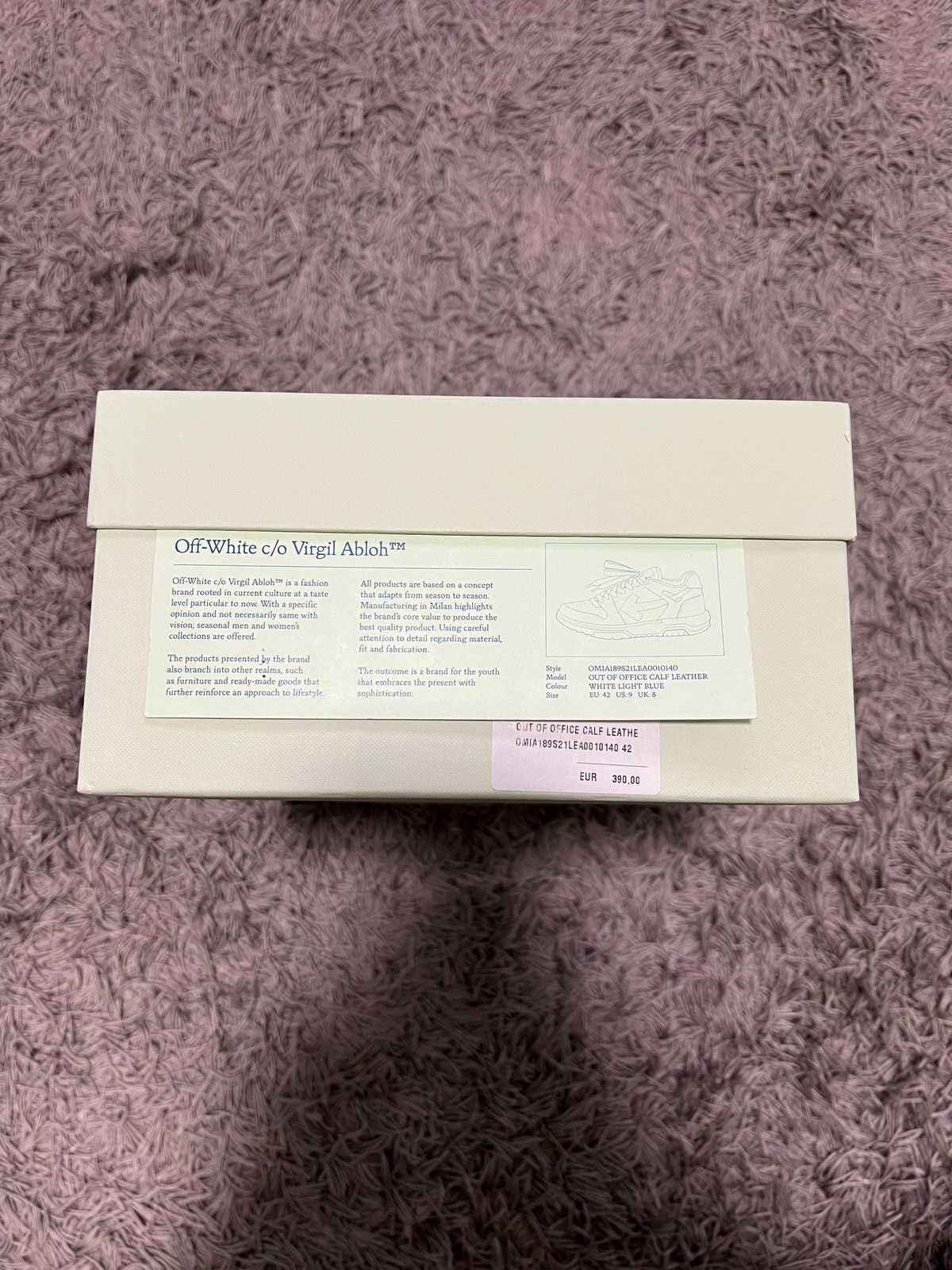 Off-White Off White Out Of Office Calf leather sneaker Size US 8.5 / EU 41-42 - 14 Thumbnail