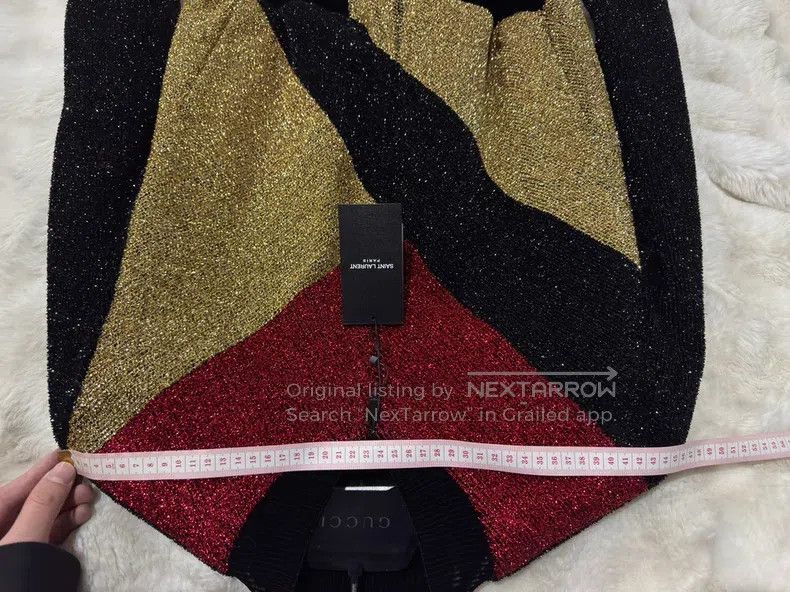 Saint Laurent Paris Saint Laurent Paris Black and Gold Men's Baseball Jacket Size US M / EU 48-50 / 2 - 7 Thumbnail