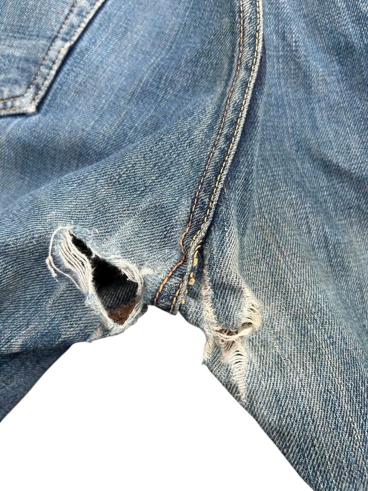Kapital Thrashed Vintage Evisu Selvedge No1 Special Denim Jeans Size US 37 - 16 Thumbnail