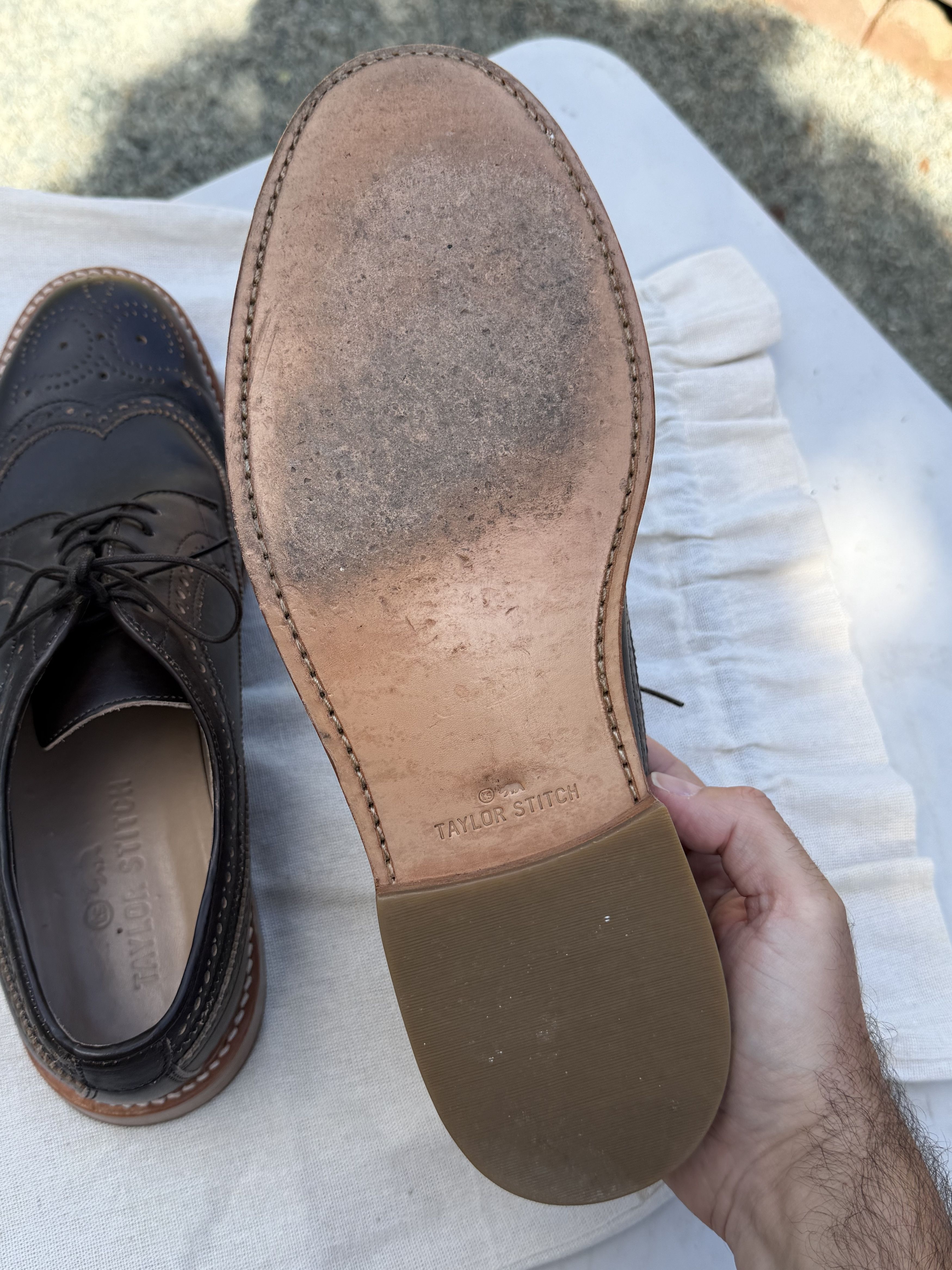 Taylor Stitch Taylor Stitch Brogue Espresso Brown Leather Dress Shoes 12.5 Size US 12.5 / EU 45-46 - 6 Thumbnail