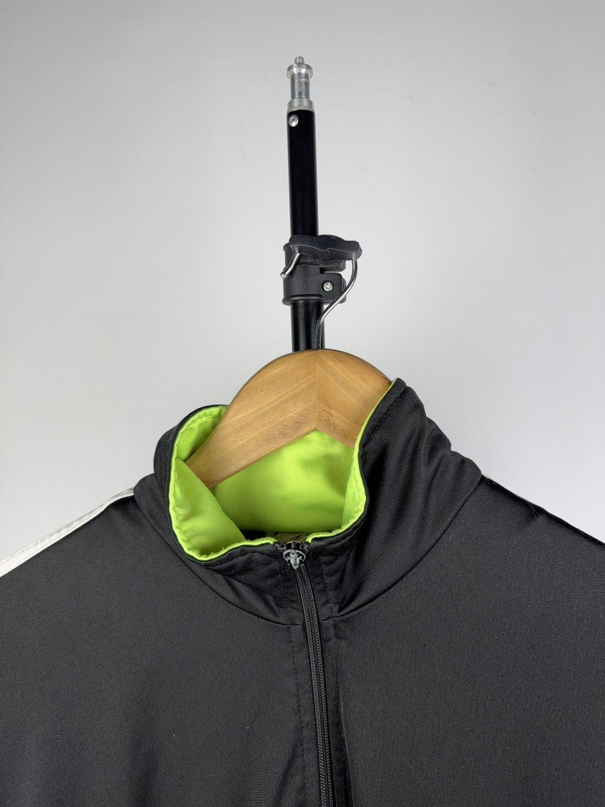 Adidas Vintage 90s Adidas Tracksuit Black Neon Trefoil Set Size US M / EU 48-50 / 2 - 5 Thumbnail