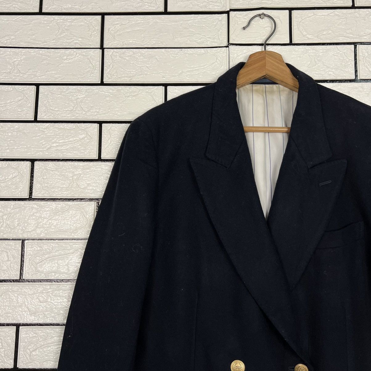 Christian Dior Monsieur CHRISTIAN DIOR SPORTS Double Breasted Wool Coat #4122-C187 Size L / US 10 / IT 46 - 3 Thumbnail