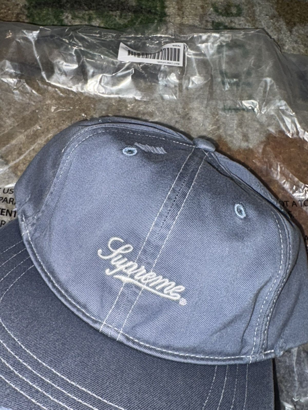 Supreme Supreme Distressed Script 6-Panel Hat Size ONE SIZE - 2 Thumbnail