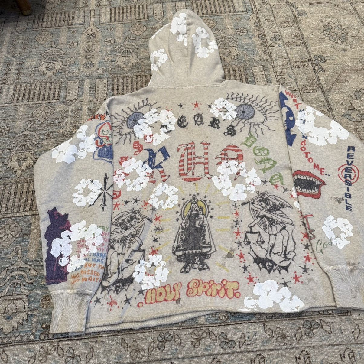 DENIM TEARS × Saint Michael Graffiti Hoodie Size US L / EU 52-54 / 3 - 10 Thumbnail