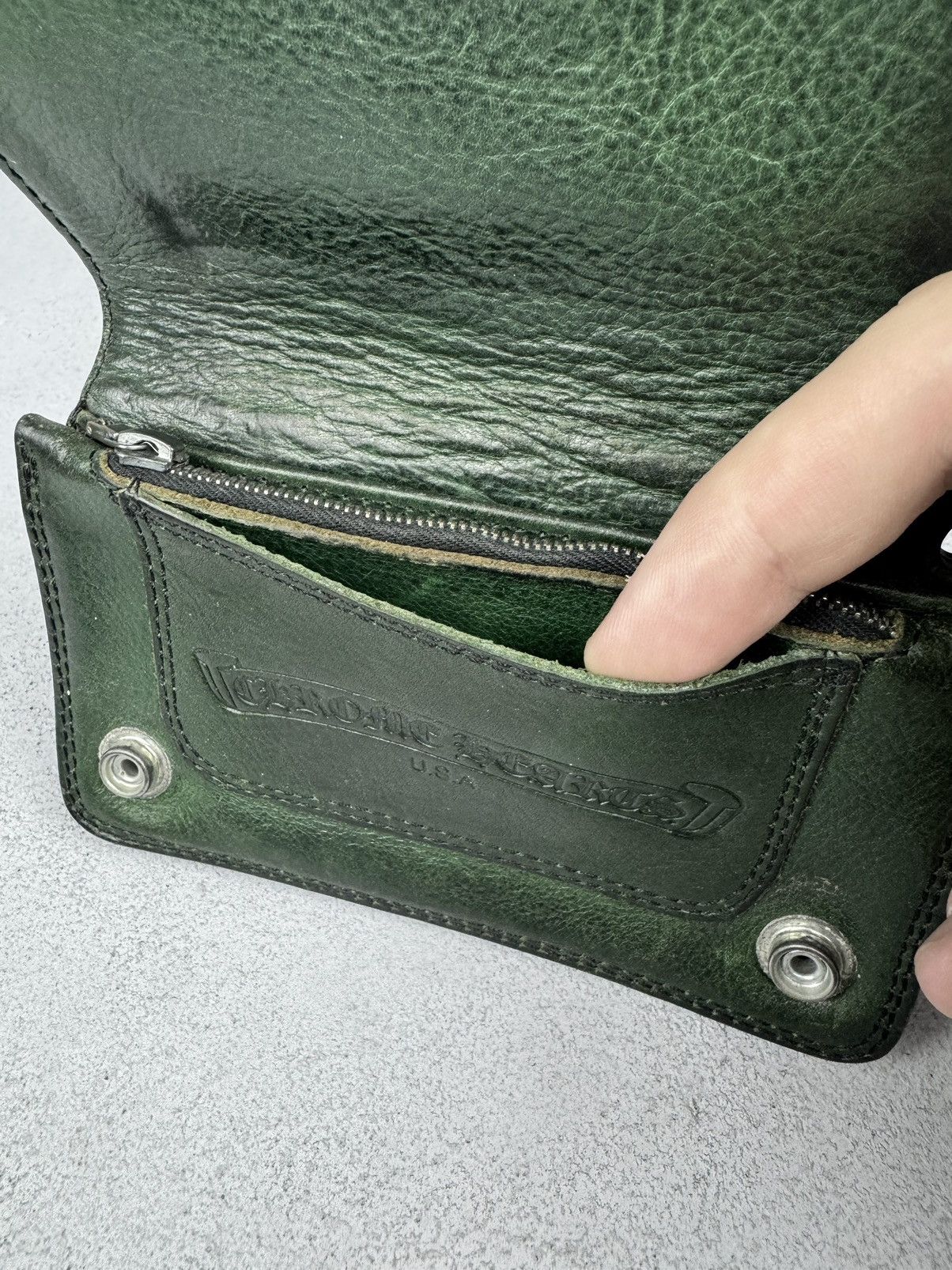 Chrome Hearts Chrome Hearts Vintage Green Plus Snap Wallet Size ONE SIZE - 8 Thumbnail
