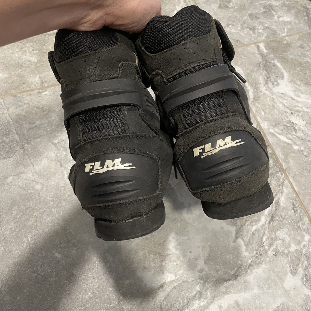 Other 46 Moto boots Black Motorcycle Shoes racing nascar cyber Size US 12.5 / EU 45-46 - 6 Thumbnail