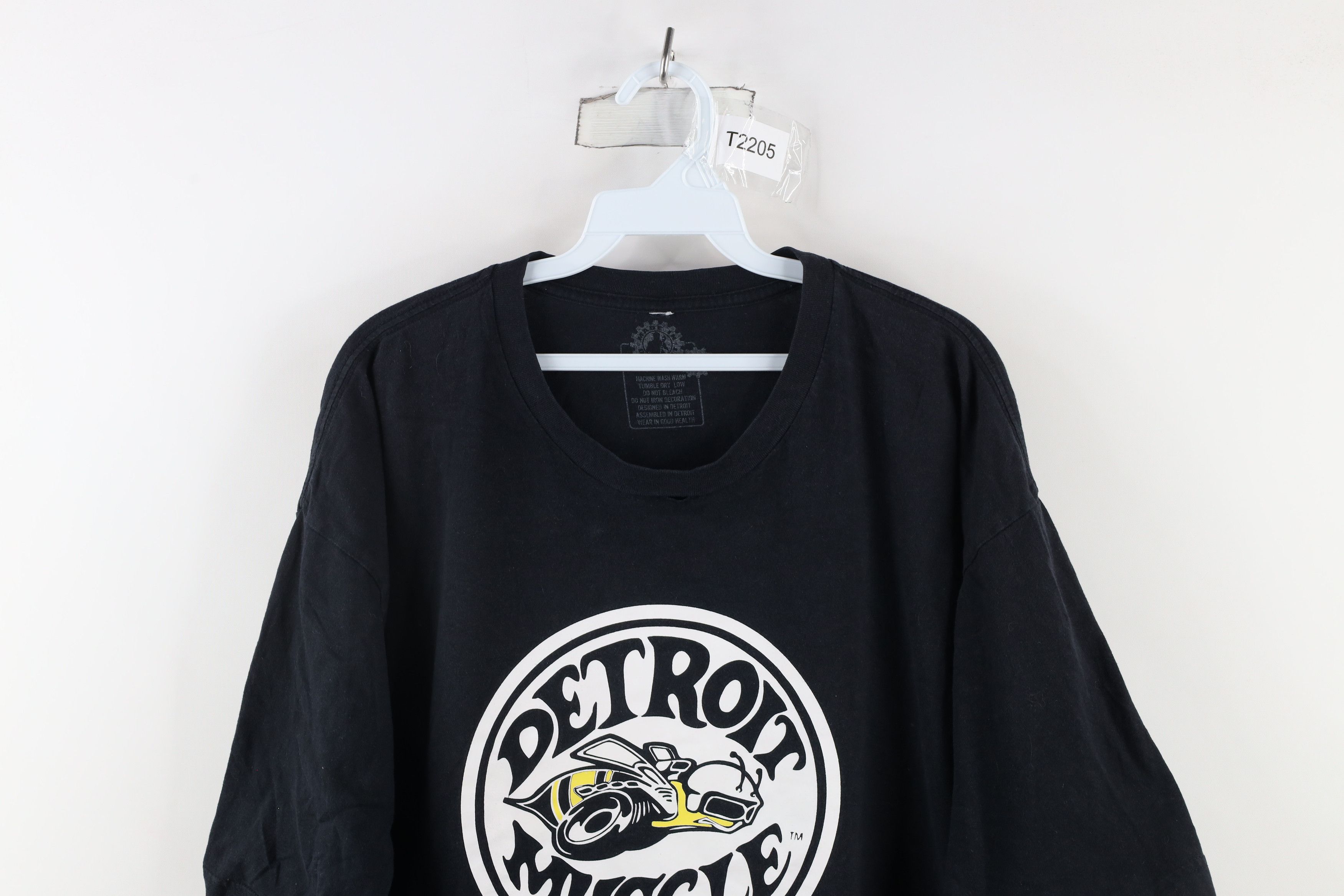 Vintage Vintage Streetwear Spell Out Detroit Muscle Car T-Shirt Size US XXL / EU 58 / 5 - 2 Thumbnail