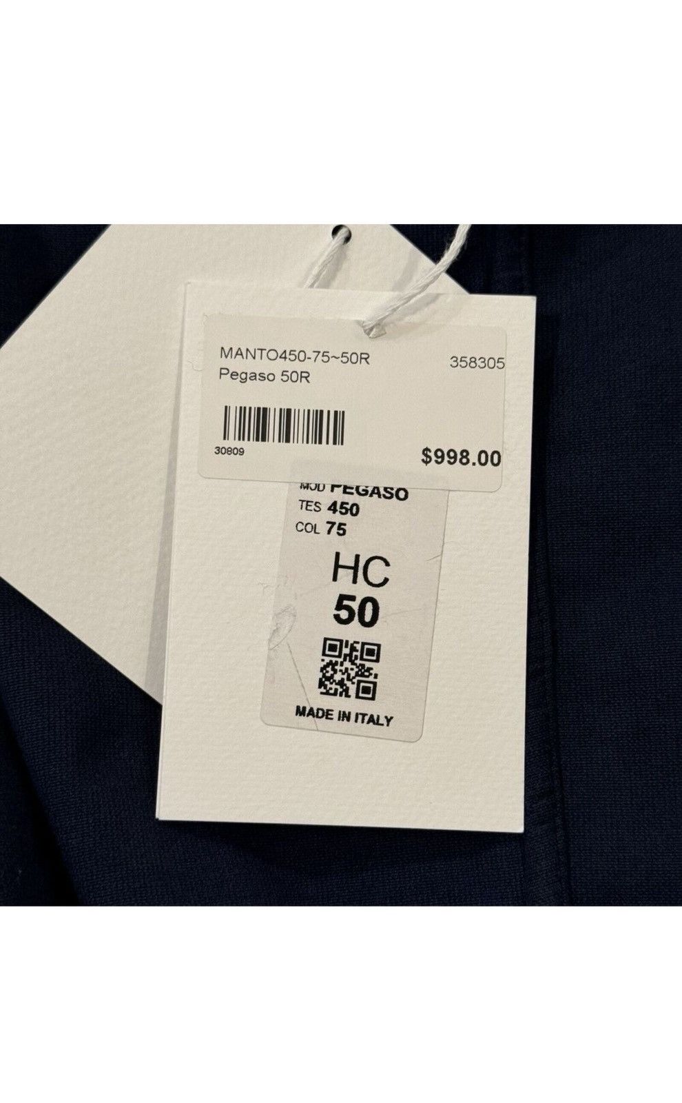 Other MANTO Men's Navy Velvet Jacket Sz 50 IT / M US - NWT - MINT Size US M / EU 48-50 / 2 - 12 Thumbnail