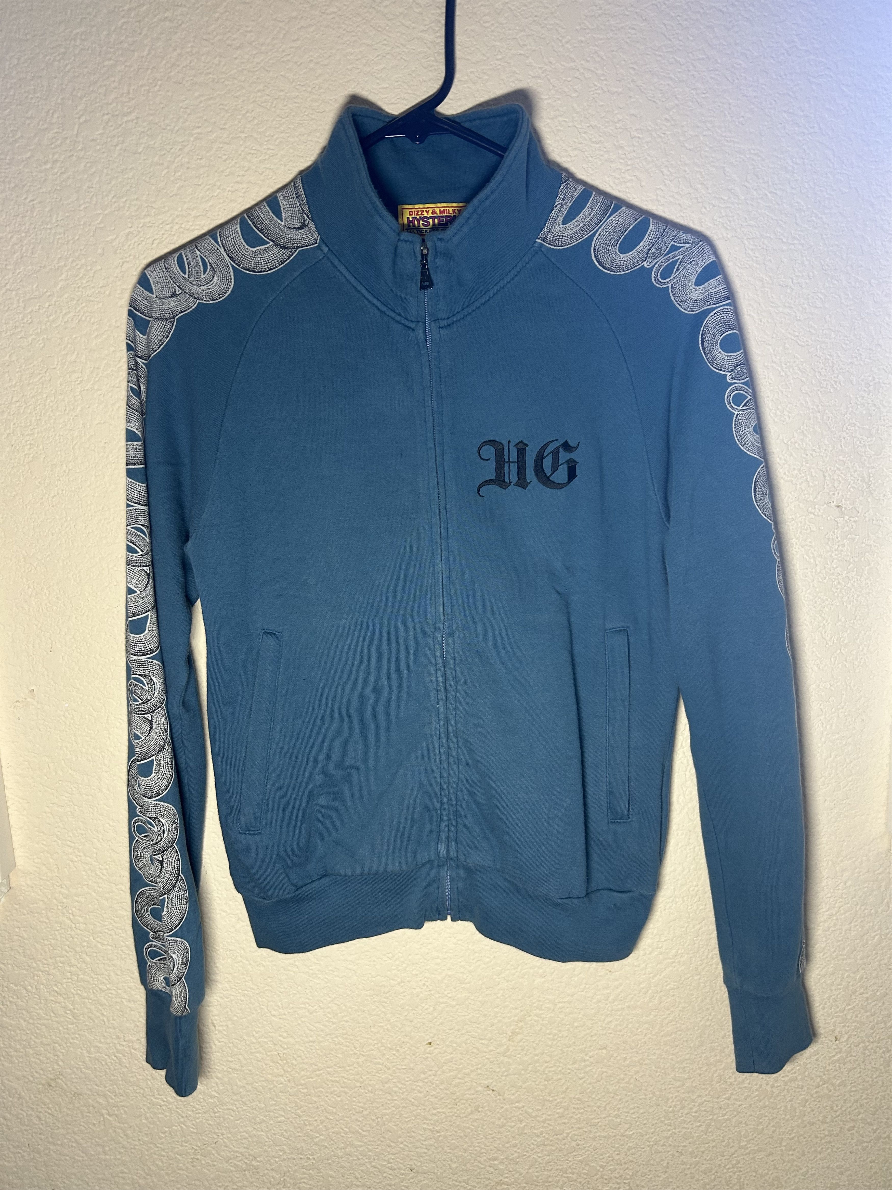 トップス HYSTERIC GLAMOUR SNAKE LOOP TRACK JACKET Hysteric Glamour Hysteric Glamour 'Snake Loops' track jacket
