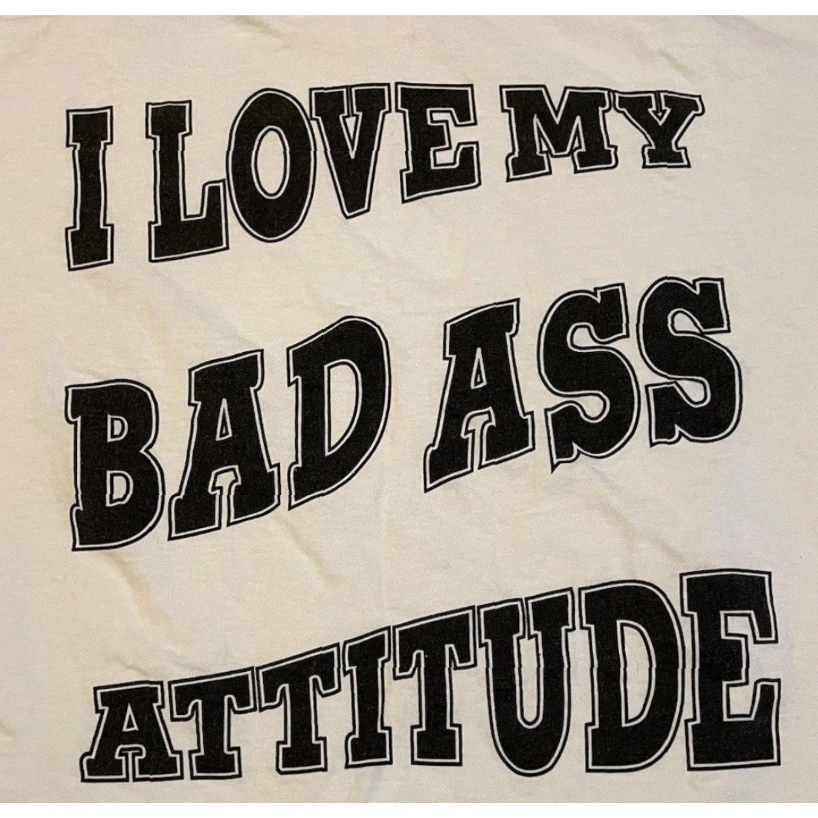 Vintage VINTAGE Bad Ass Coffee I Love My Attitude Shirt M USA Funny Saying Joke Grunge Shirt Mens 90s Size US M / EU 48-50 / 2 - 3 Thumbnail