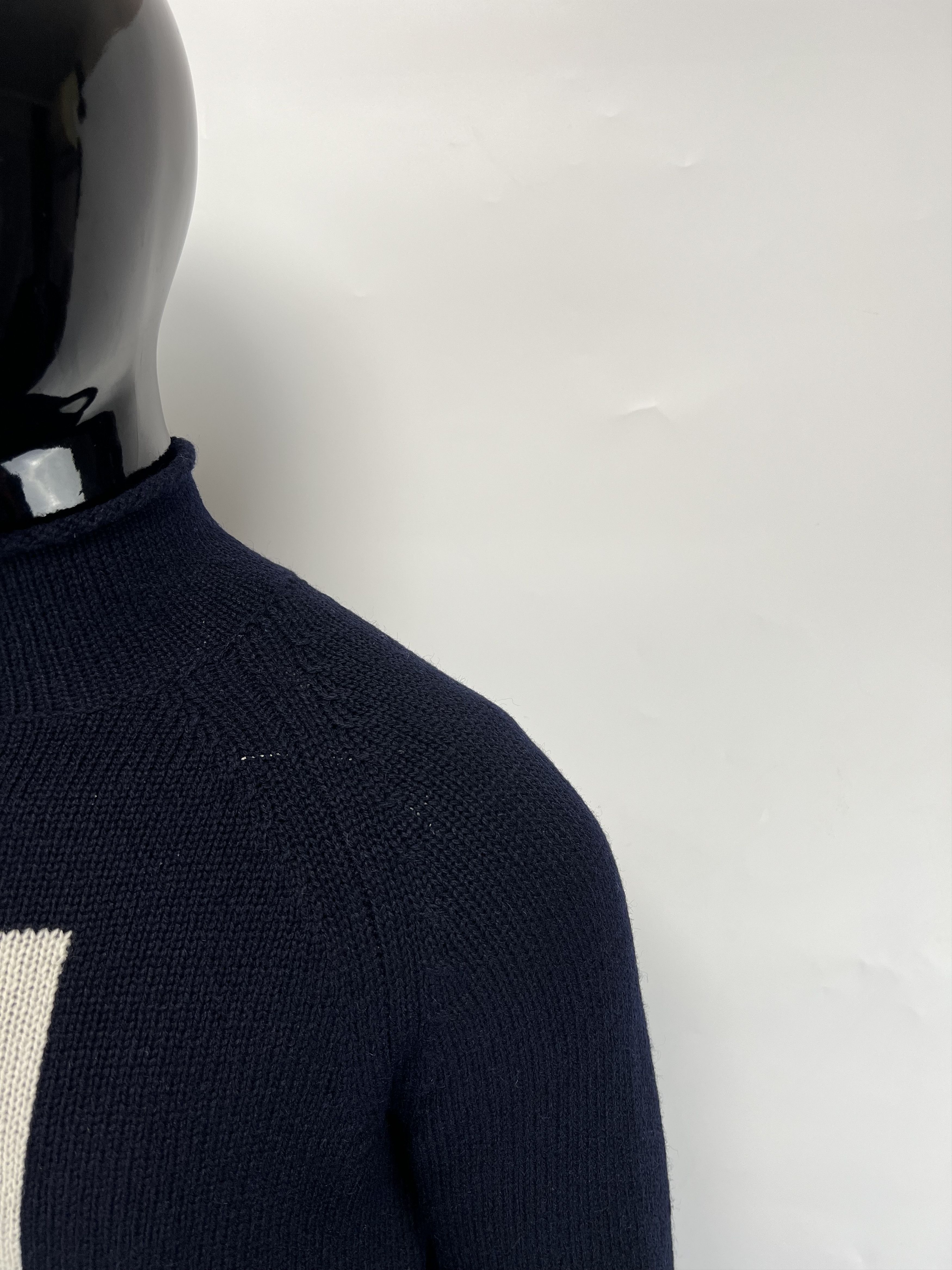 Norse Projects ‘Thore N Intarsia’ 100% Wool Knitted Sweater Big Logo Size US M / EU 48-50 / 2 - 7 Thumbnail