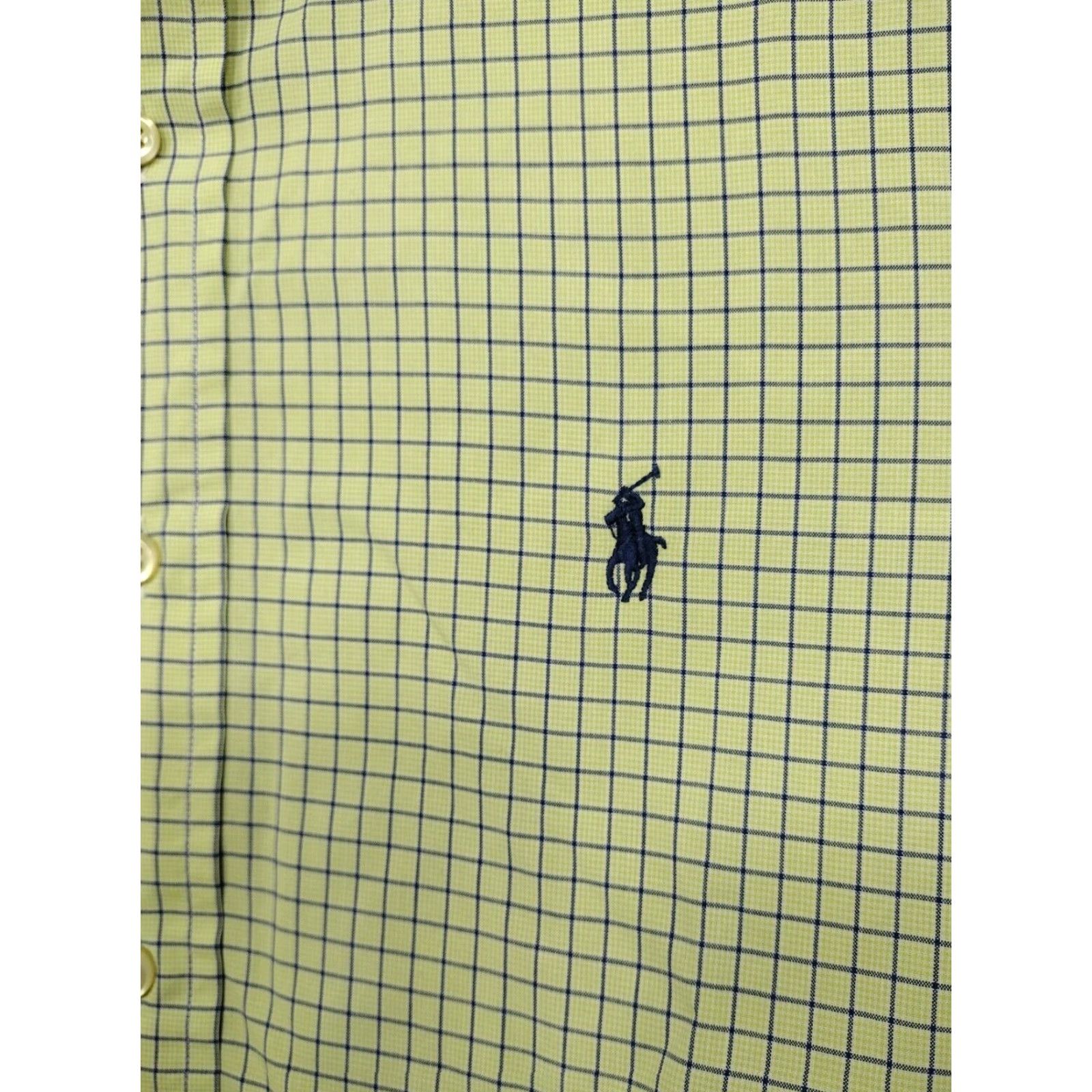 Ralph Lauren Ralph Lauren Shirt Mens 15.5 34/35 Long Sleeve Button Up Check Yellow Shirt Mens Regular Fit Button-Up Yellow 90s? Size US L / EU 52-54 / 3 - 2 Thumbnail