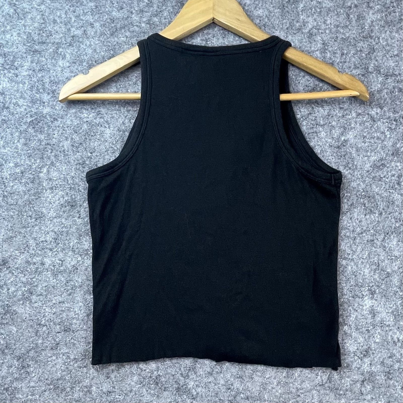 Joie Joie Tank Top Womens L Black Stretch Ribbed Cutoff Grunge Size L / US 10 / IT 46 - 5 Thumbnail