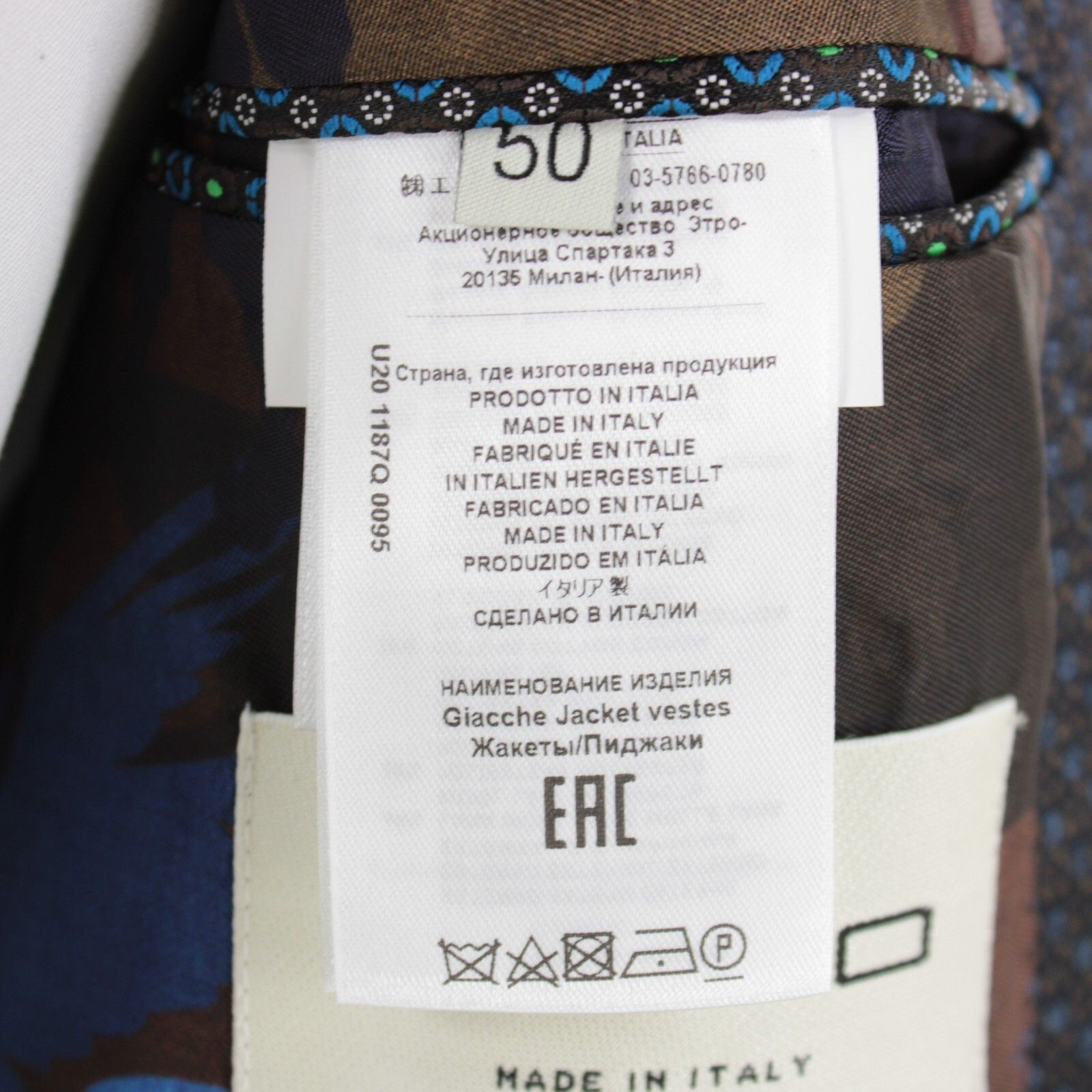 ETRO New with tags Sport Coat Size 40 US in Blue