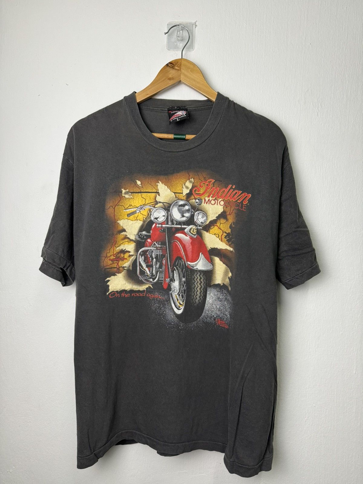 Indian Motorcycle × Vintage Vintage Indian Motocycle T Shirt Size US L / EU 52-54 / 3 - 1 Thumbnail