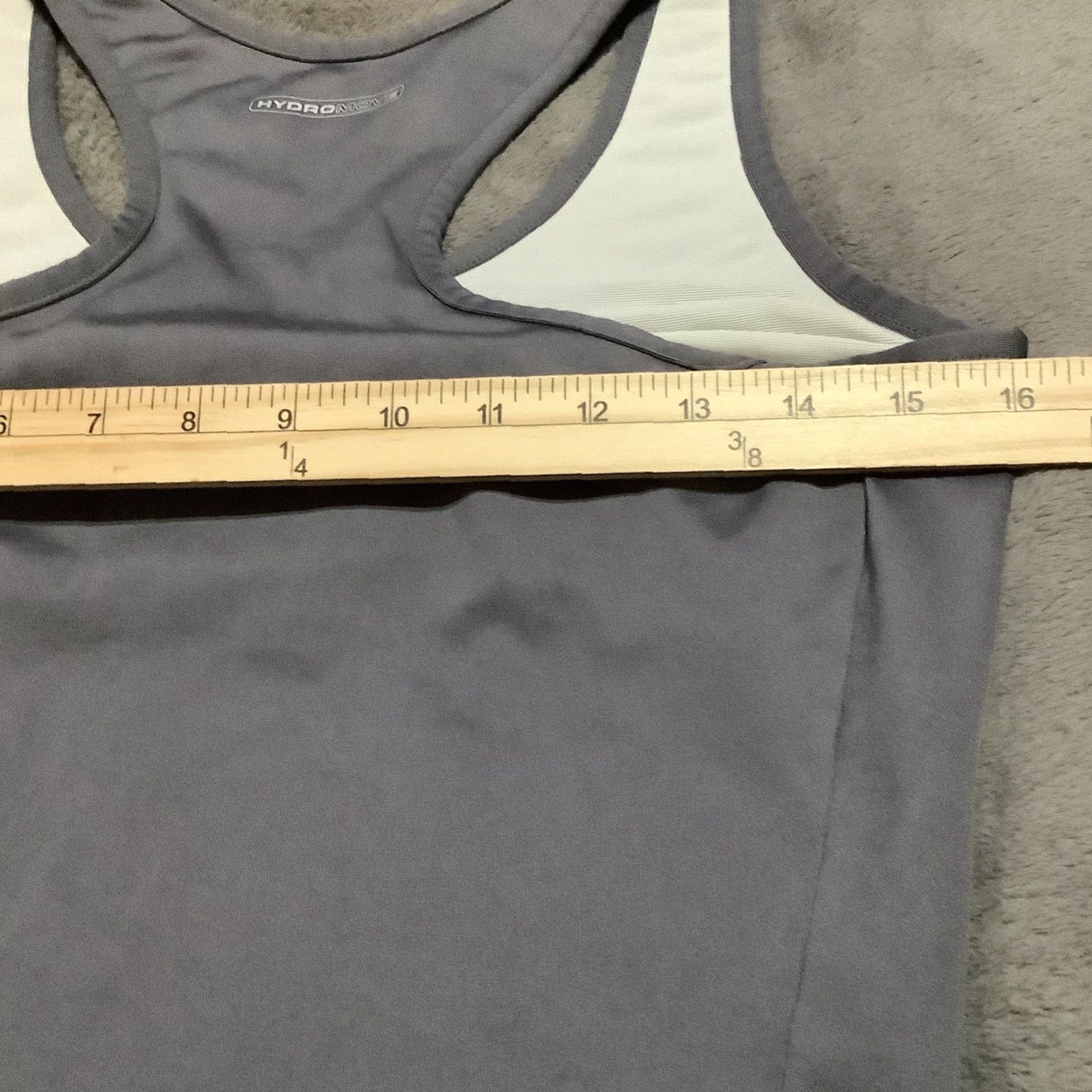 Reebok VINTAGE Reebok Tank Woman XL Gray Slim Cropped Racerback Hydromove Activewear Size XL / US 12-14 / IT 48-50 - 7 Thumbnail