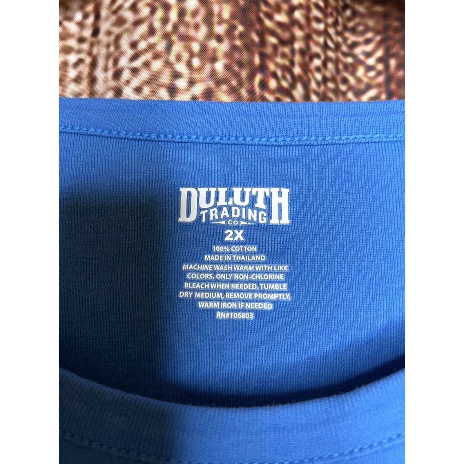 CO Duluth Trading Co Mens Blue Short Sleeve T-shirt Size 2X Size XXL / US 16-18 / IT 52-54 - 3 Thumbnail