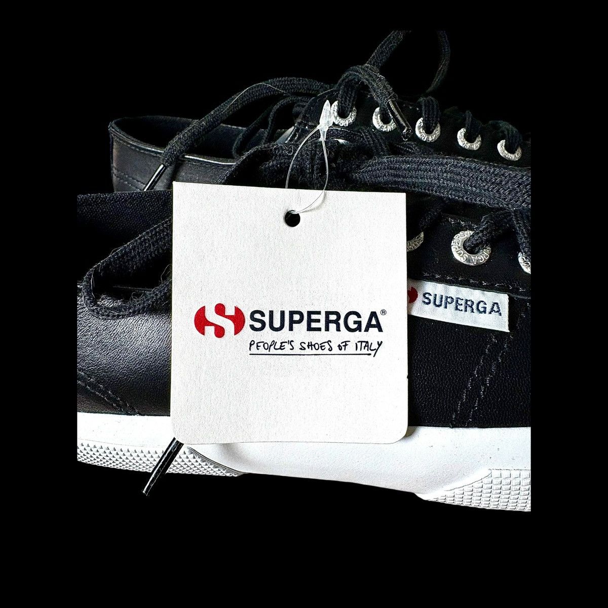 Superga Superga 2750 Women’s Black Nappa Leather Sneakers US7 Size US 7 / IT 37 - 11 Thumbnail