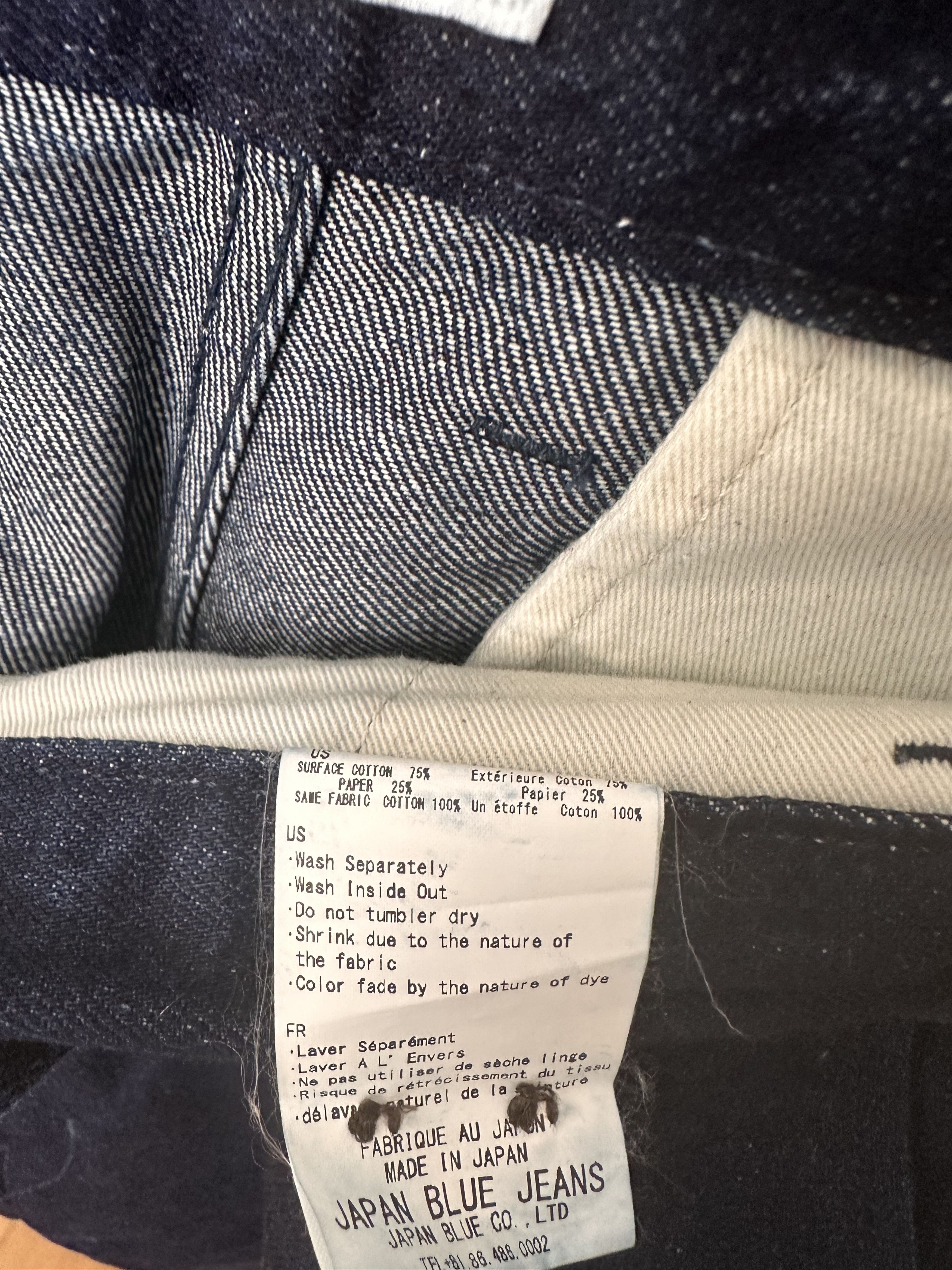 Japan Blue Jeans BNWT 7oz Sashiko Japan Blue Jeans Indigo Shorts Size US 34 / EU 50 - 5 Thumbnail