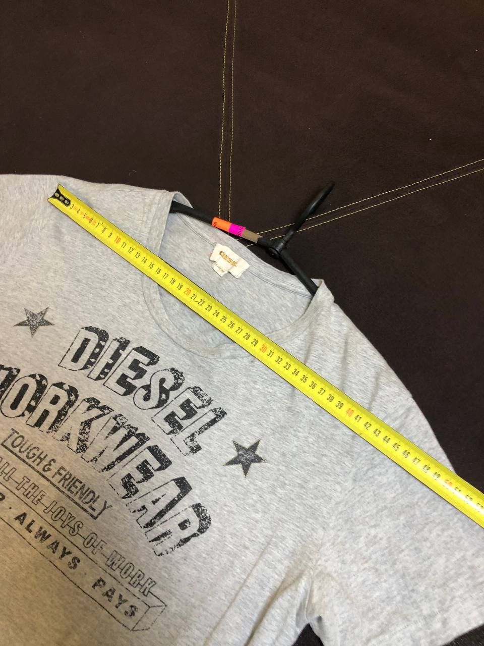 Diesel Y2K Diesel Spellout Script Logo Vintage T Shirt Rare Size US XL / EU 56 / 4 - 4 Thumbnail