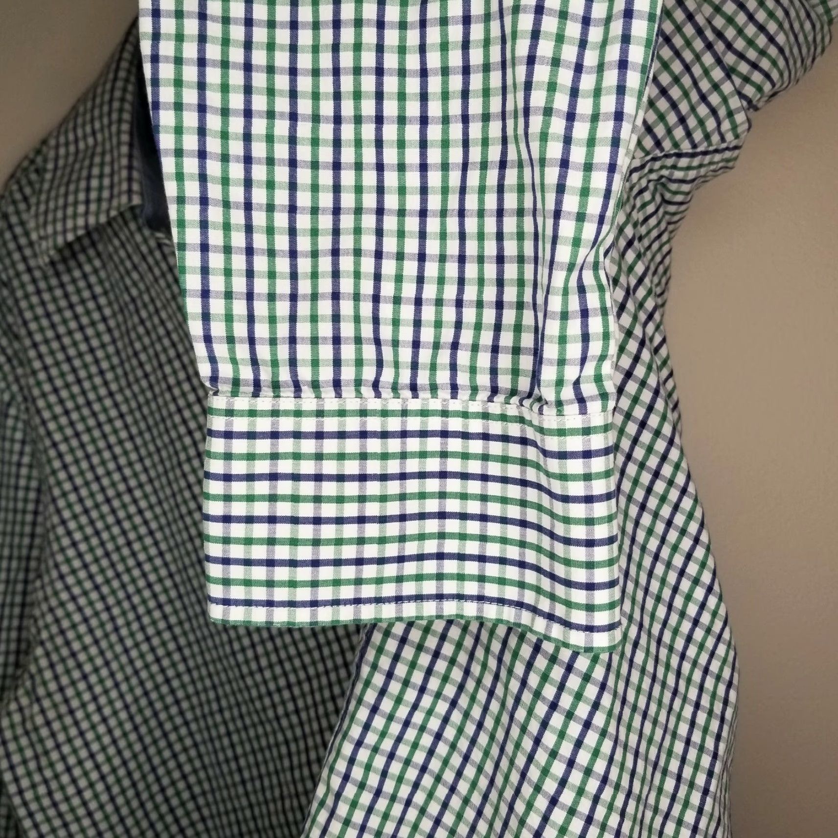 Izod IZOD Long Sleeve Button-Up Plaid Shirt Men Blue Green Size Large L Regular Mens Size US L / EU 52-54 / 3 - 3 Thumbnail