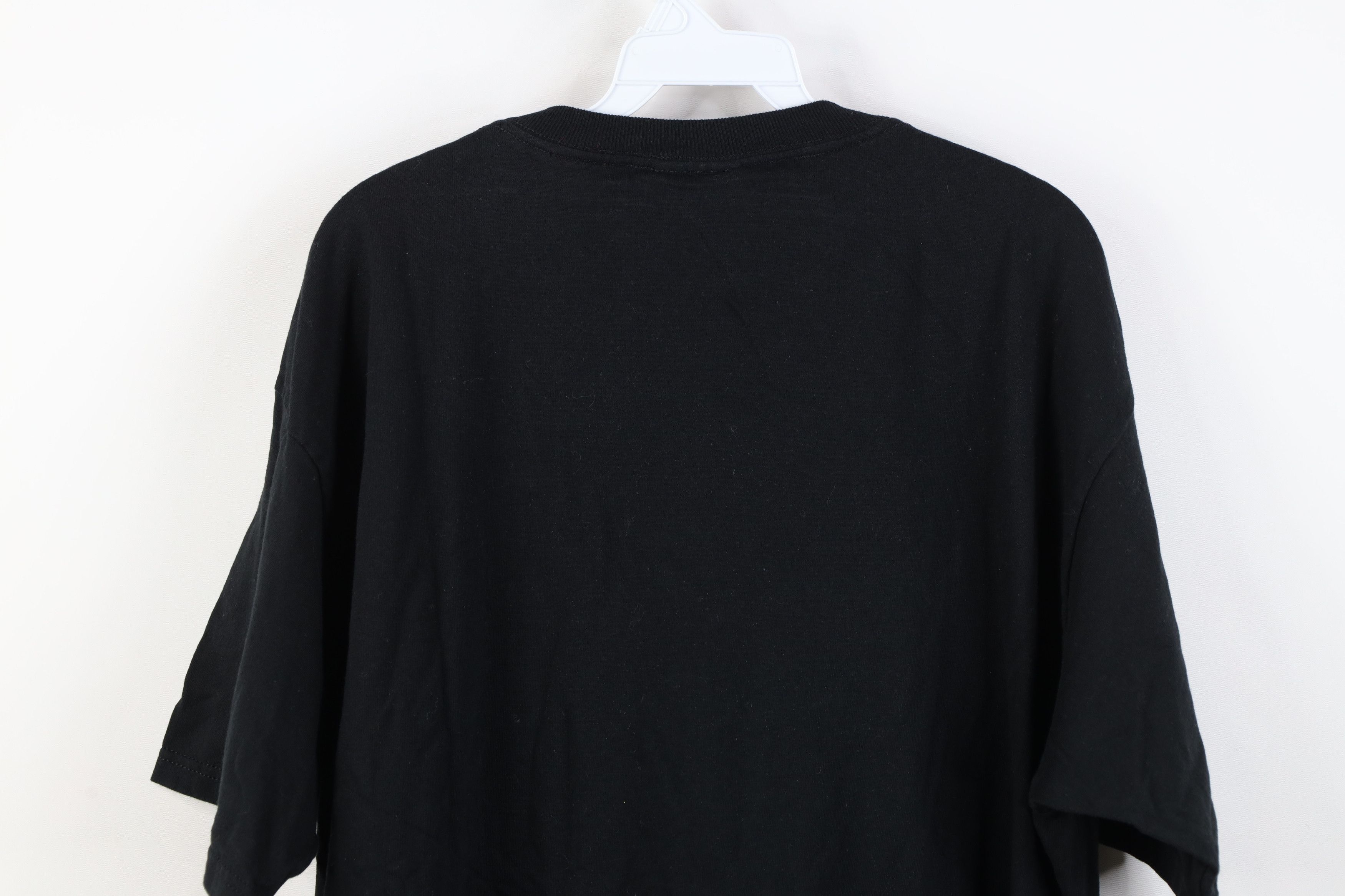 Vintage Vintage 90s Y2K Streetwear Blank Heavy Cotton T-Shirt Black Size US XL / EU 56 / 4 - 11 Thumbnail
