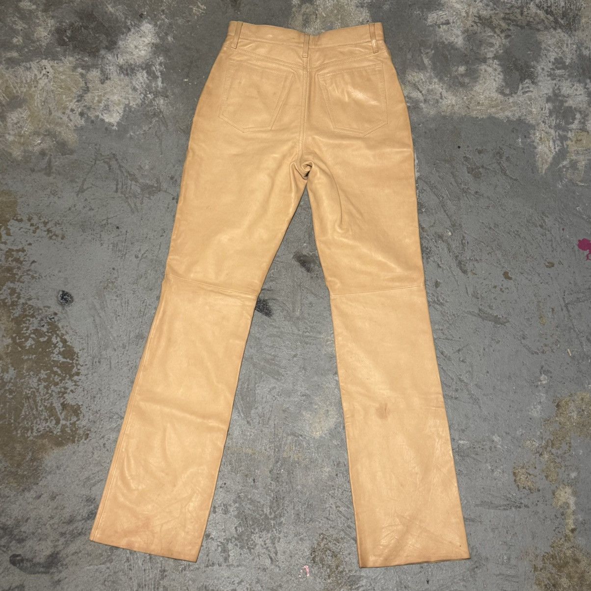 Helmut Lang Helmut Lang Lambskin Bootcut Leather Pants Size 30 Size US 30 / EU 46 - 3 Thumbnail